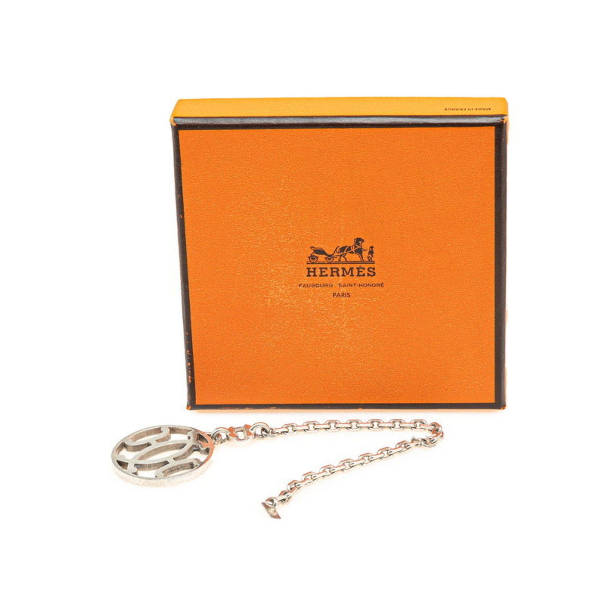 Hermes Hermes Kiss H Motif Charm Bag Silver Metal Women's HERMES Size ONE SIZE - 5 Thumbnail