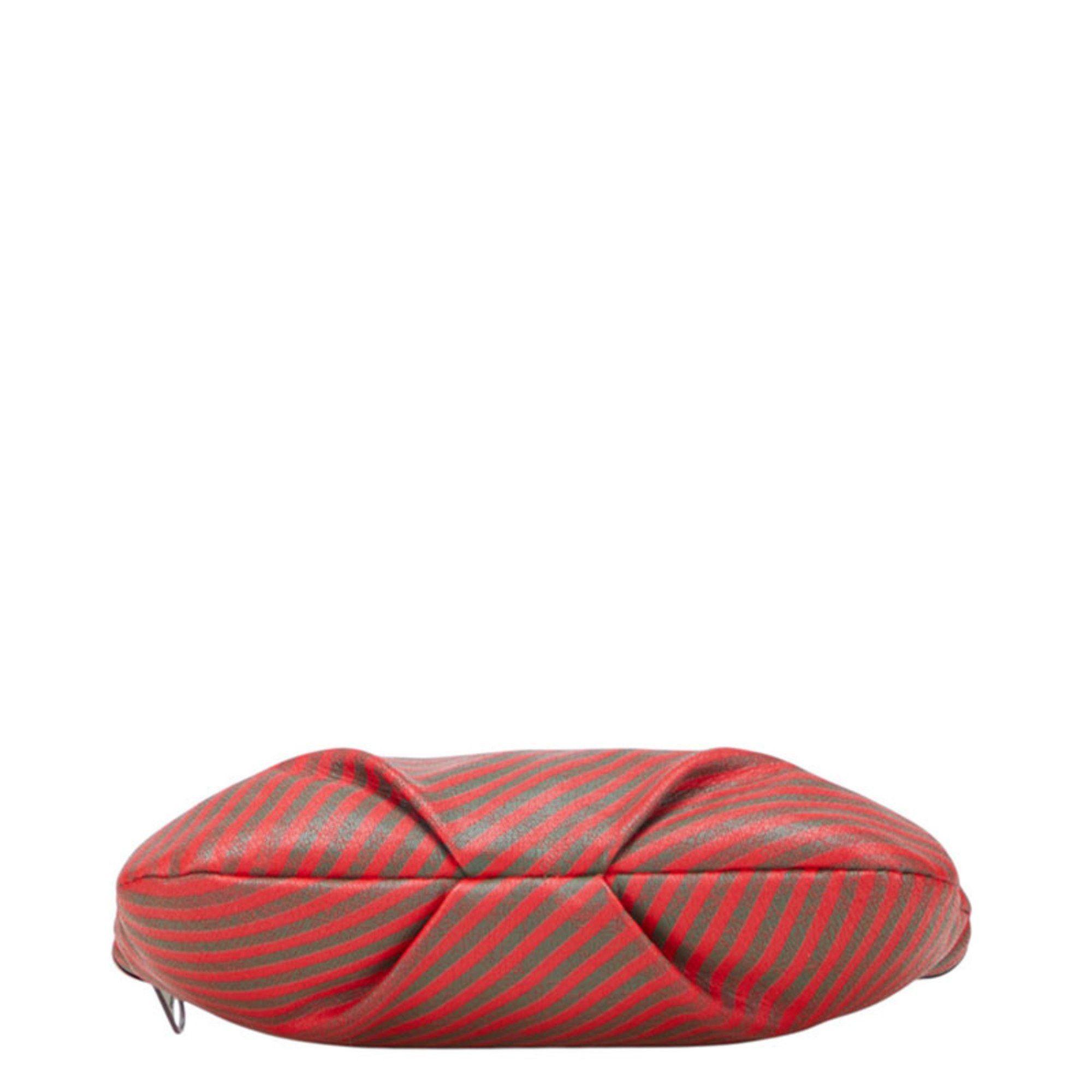 Gucci Gucci Old Pouch Brown and Red Leather Women's GUCCI Size ONE SIZE - 3 Thumbnail