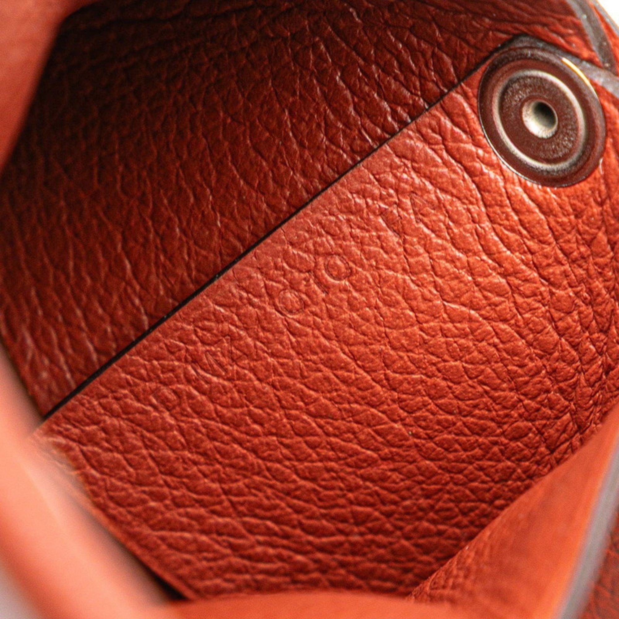 Hermes Hermès Bastia Wallet/Coin Case Brown Evercolor Women's HERMES Size ONE SIZE - 10 Thumbnail