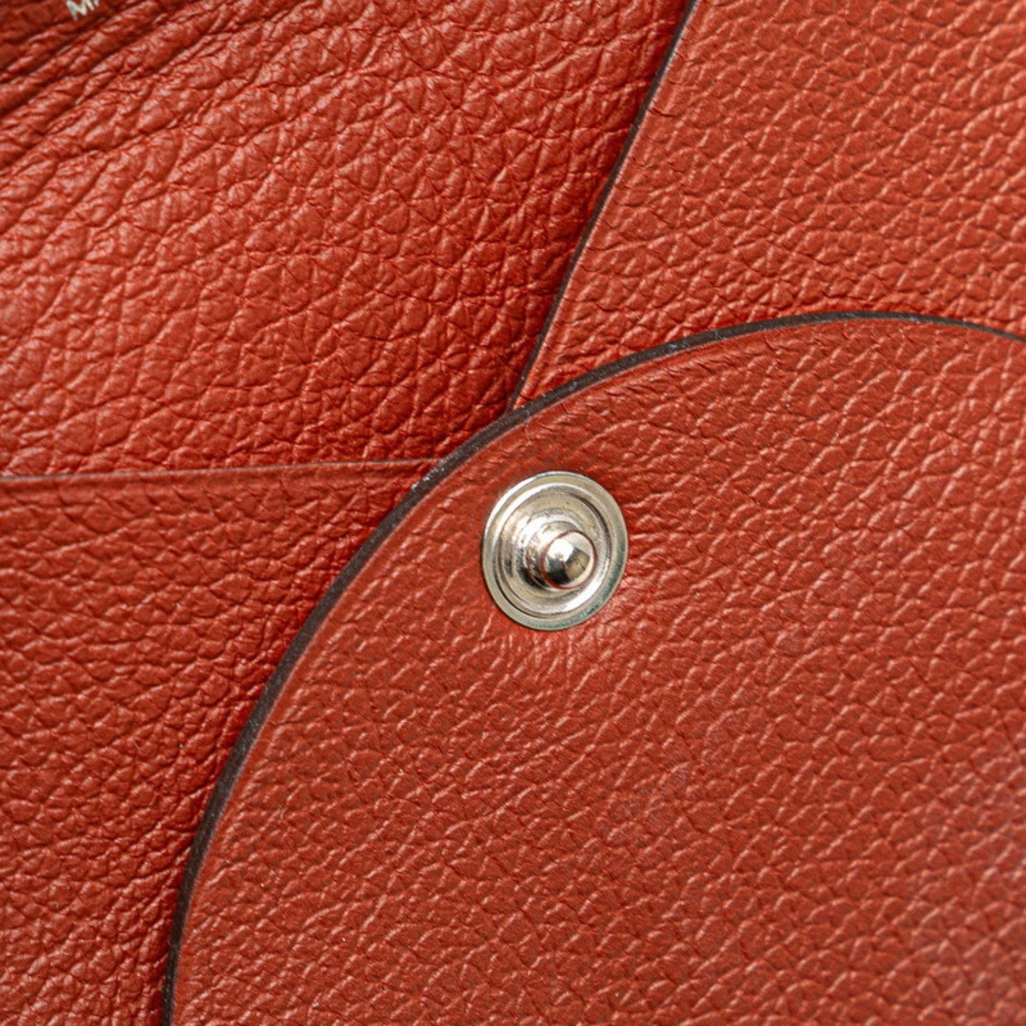 Hermes Hermès Bastia Wallet/Coin Case Brown Evercolor Women's HERMES Size ONE SIZE - 6 Thumbnail