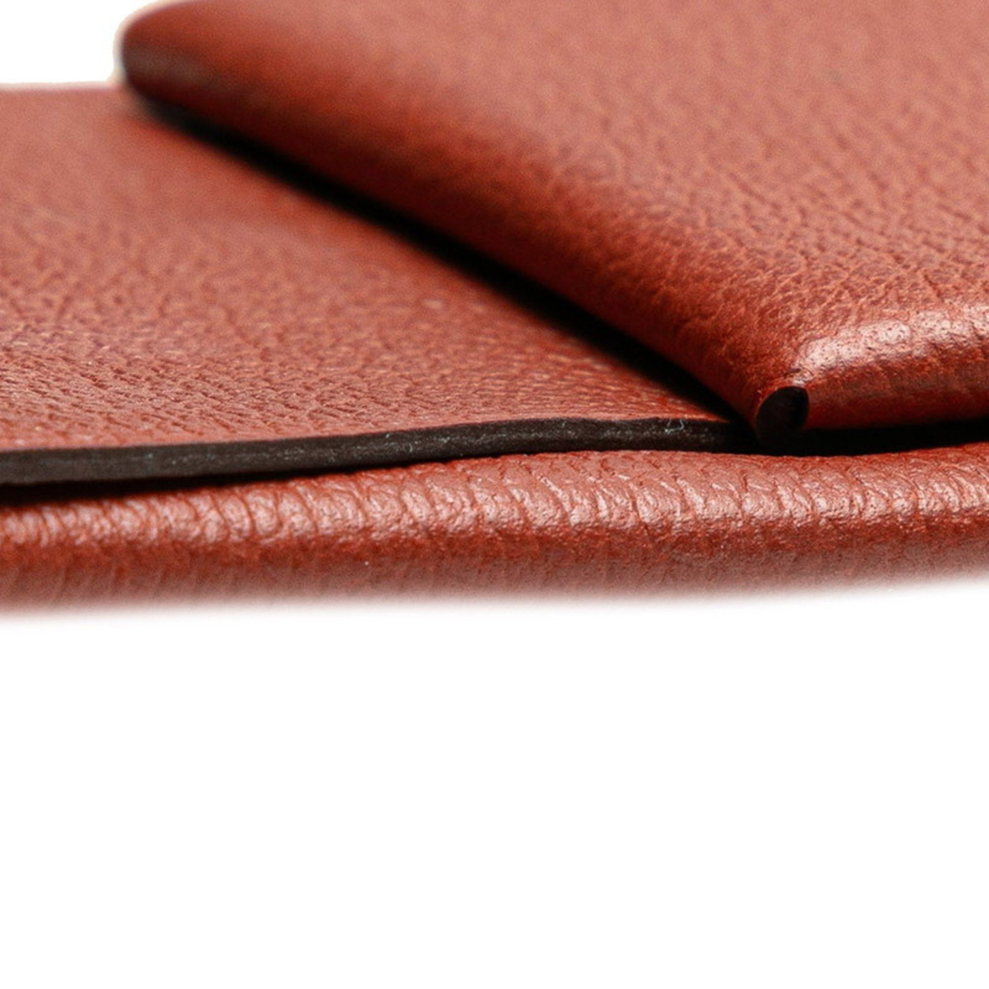 Hermes Hermès Bastia Wallet/Coin Case Brown Evercolor Women's HERMES Size ONE SIZE - 4 Thumbnail