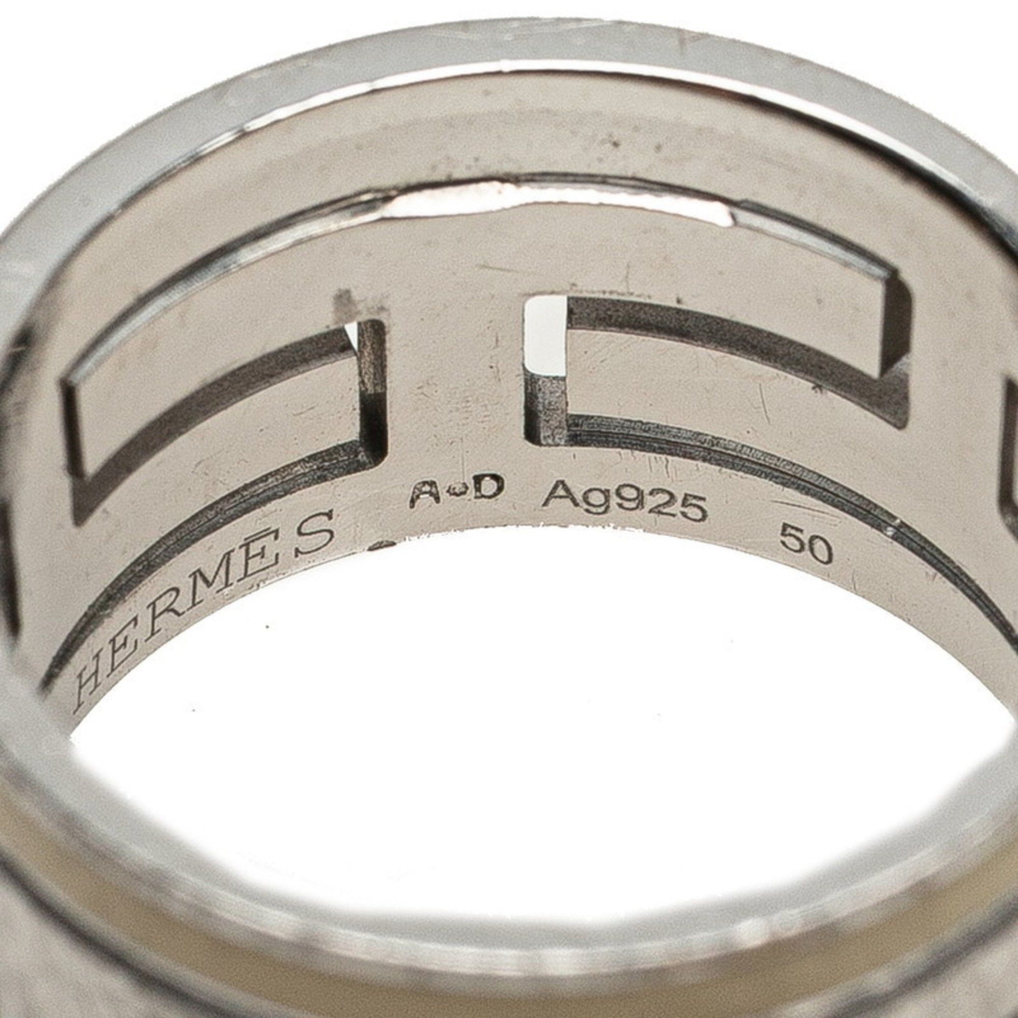 Hermes Hermes Move Ash Ring #50 SV925 Silver Women's HERMES Size ONE SIZE - 5 Thumbnail