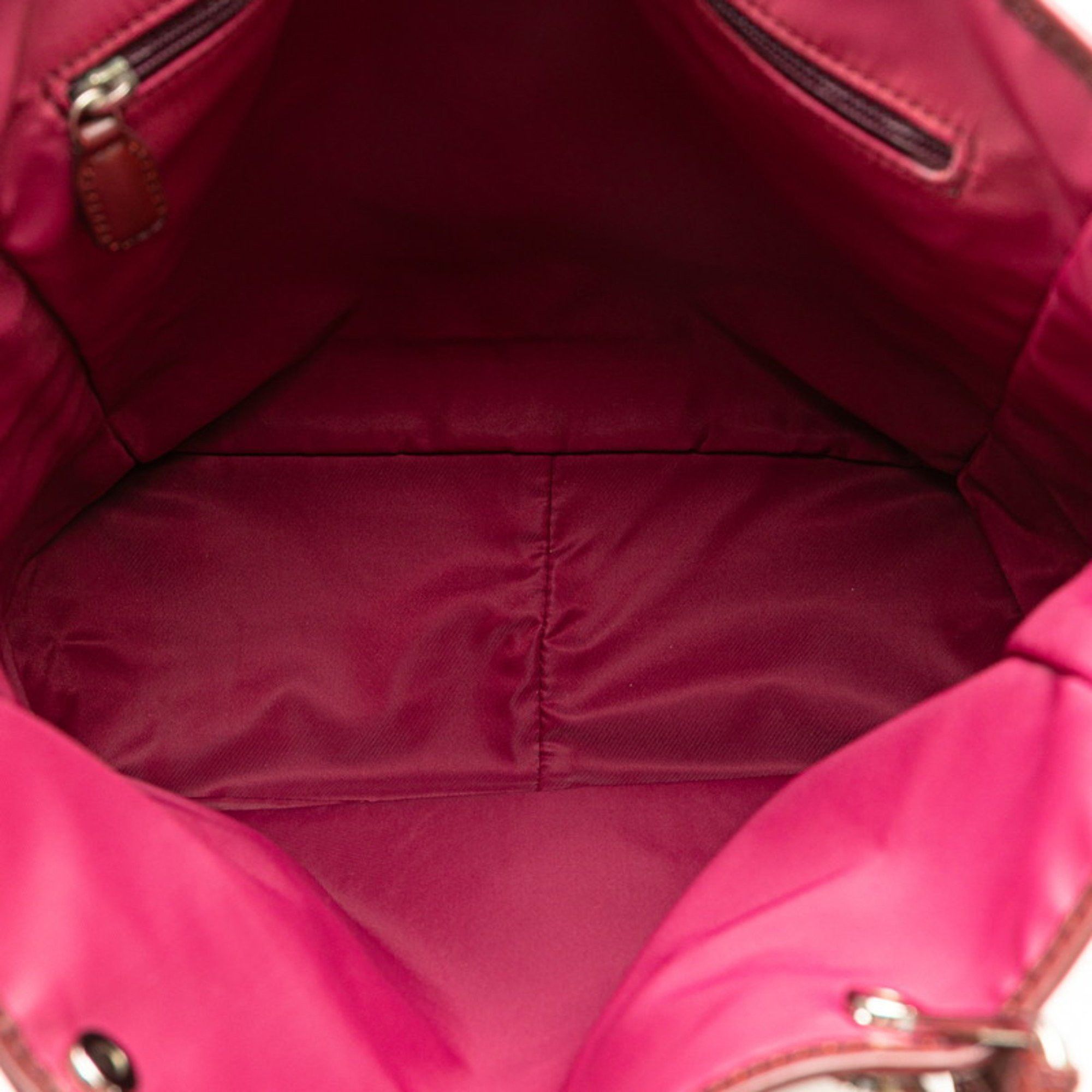 Dior Christian Dior Dior Trotter Tote Bag Shoulder Bordeaux Wine Red Canvas Leather Women's Size ONE SIZE - 5 Thumbnail