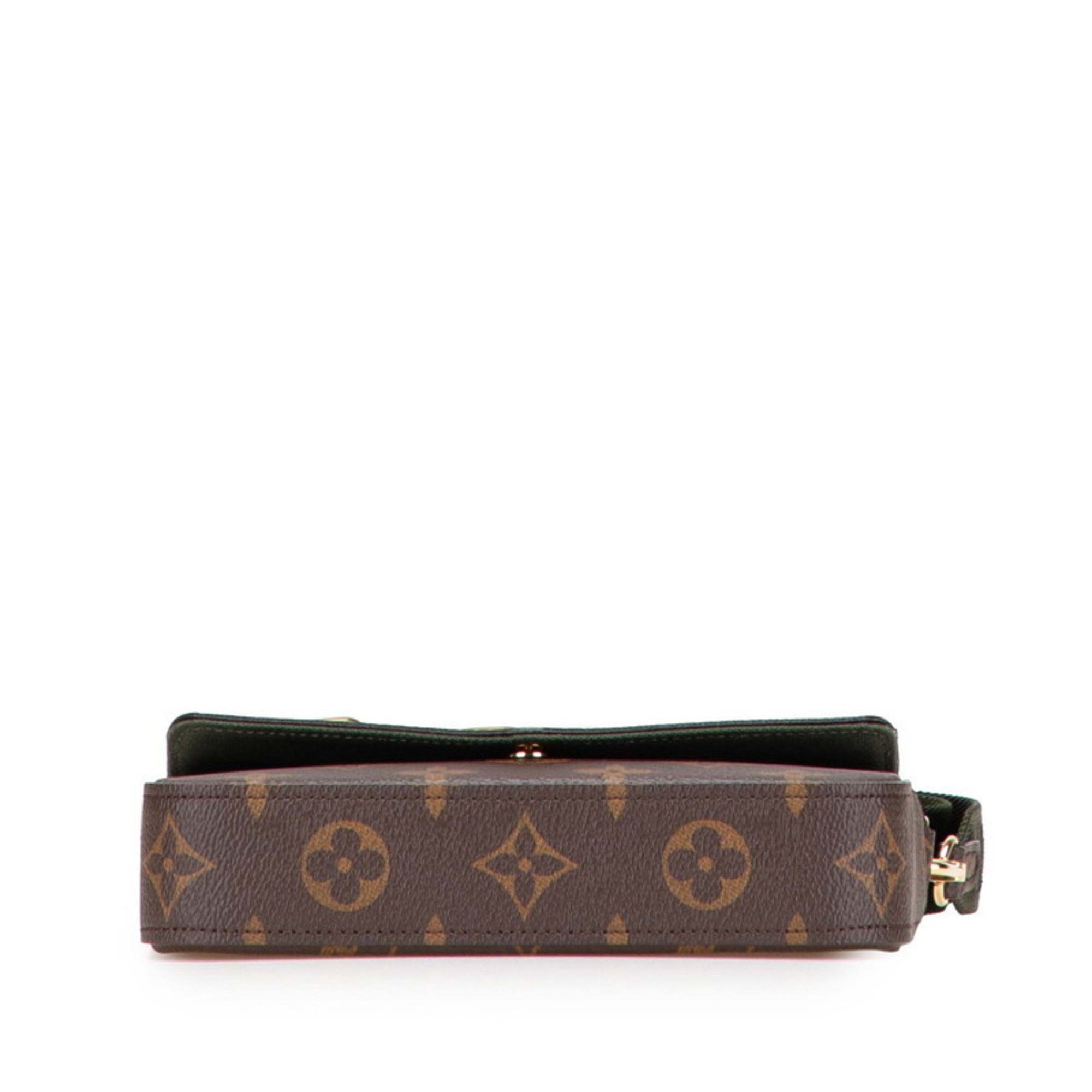 Louis Vuitton Louis Vuitton Monogram Multi Pochette Felicie Crossbody Shoulder Bag M80091 Brown Khaki Leather Women's LOUIS VUITTON Size ONE SIZE - 3 Thumbnail