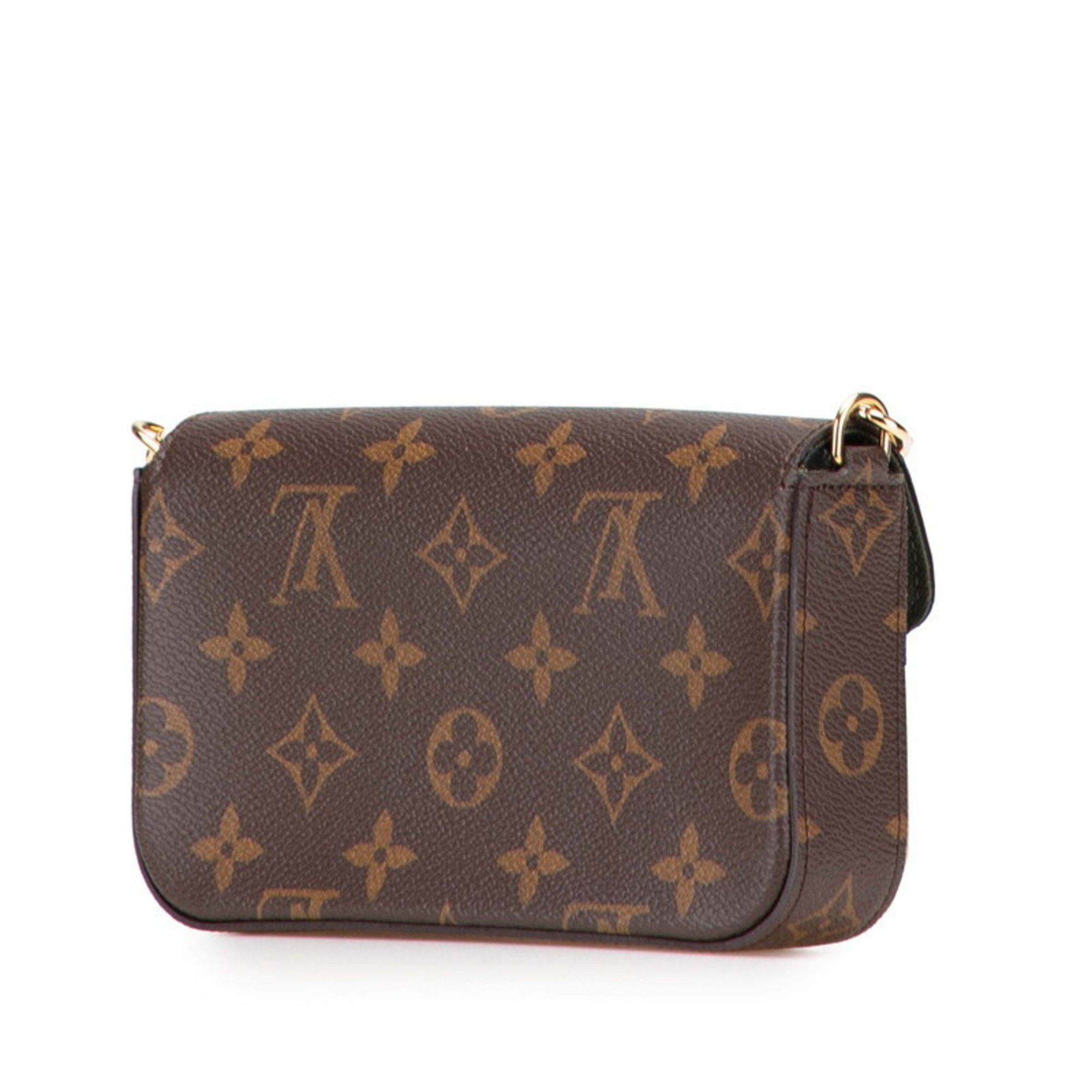 Louis Vuitton Louis Vuitton Monogram Multi Pochette Felicie Crossbody Shoulder Bag M80091 Brown Khaki Leather Women's LOUIS VUITTON Size ONE SIZE - 2 Thumbnail