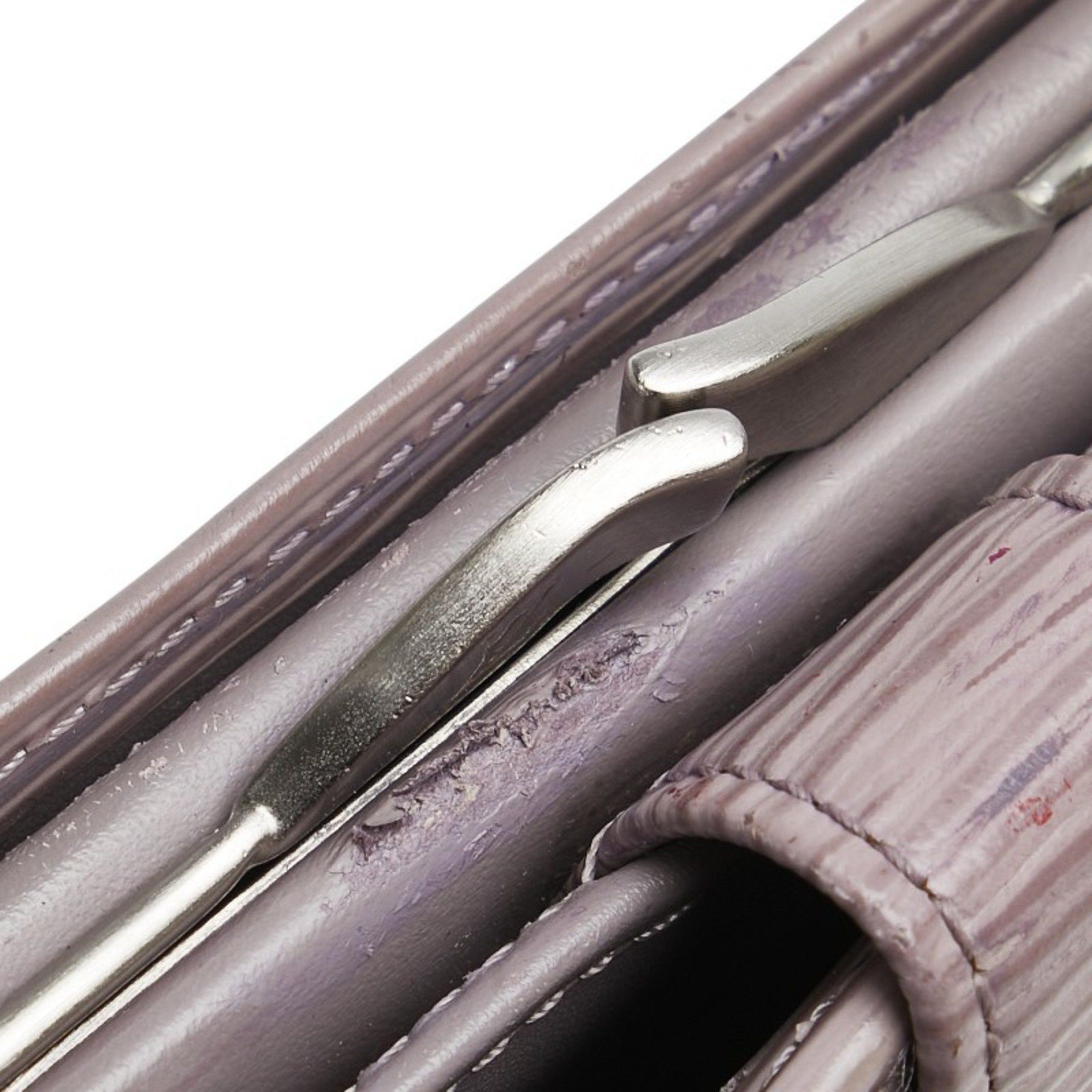 Louis Vuitton Louis Vuitton Epi Porte Monnaie Bi-fold Wallet M6324B Lilac Purple Leather Women's LOUIS VUITTON Size ONE SIZE - 12 Thumbnail