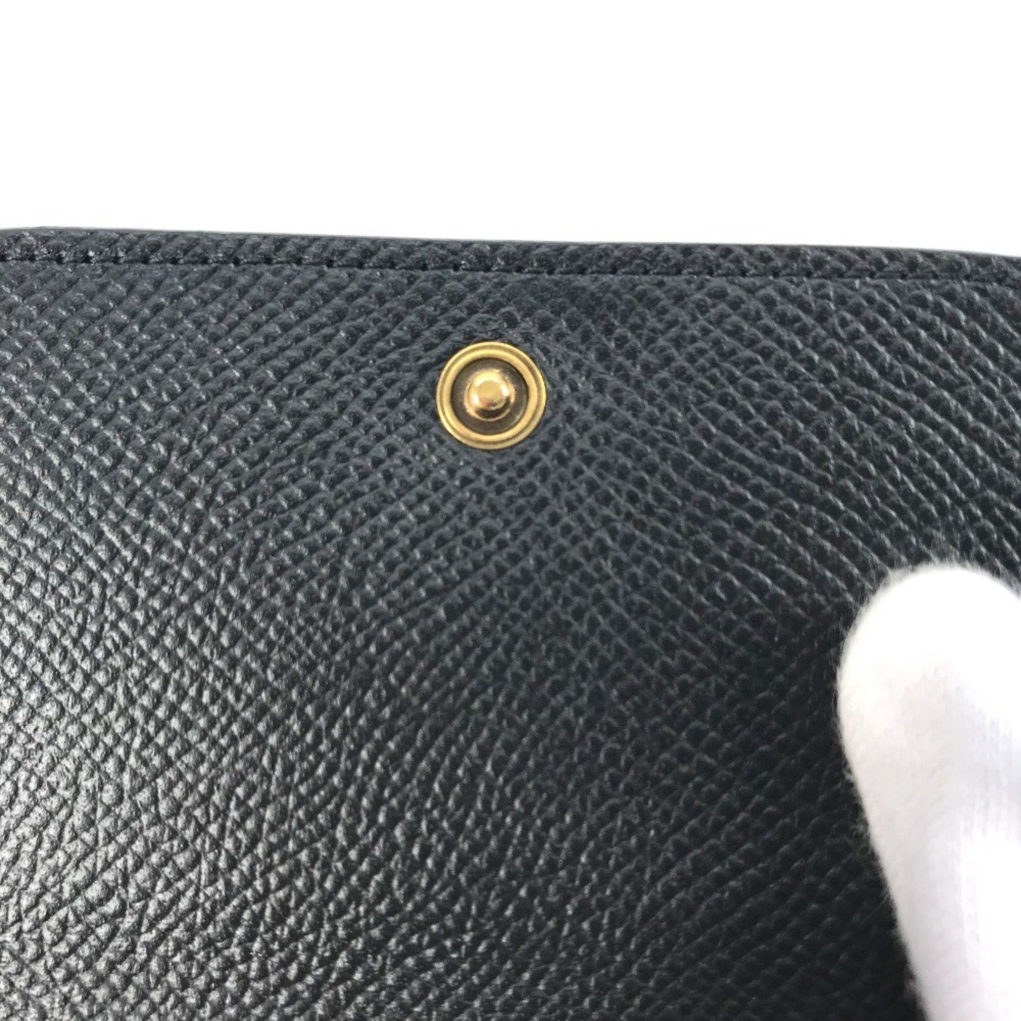 Balenciaga BALENCIAGA 594225 Wallet Logo Business Card Holder Pass Case Leather Women's Black Size ONE SIZE - 7 Thumbnail