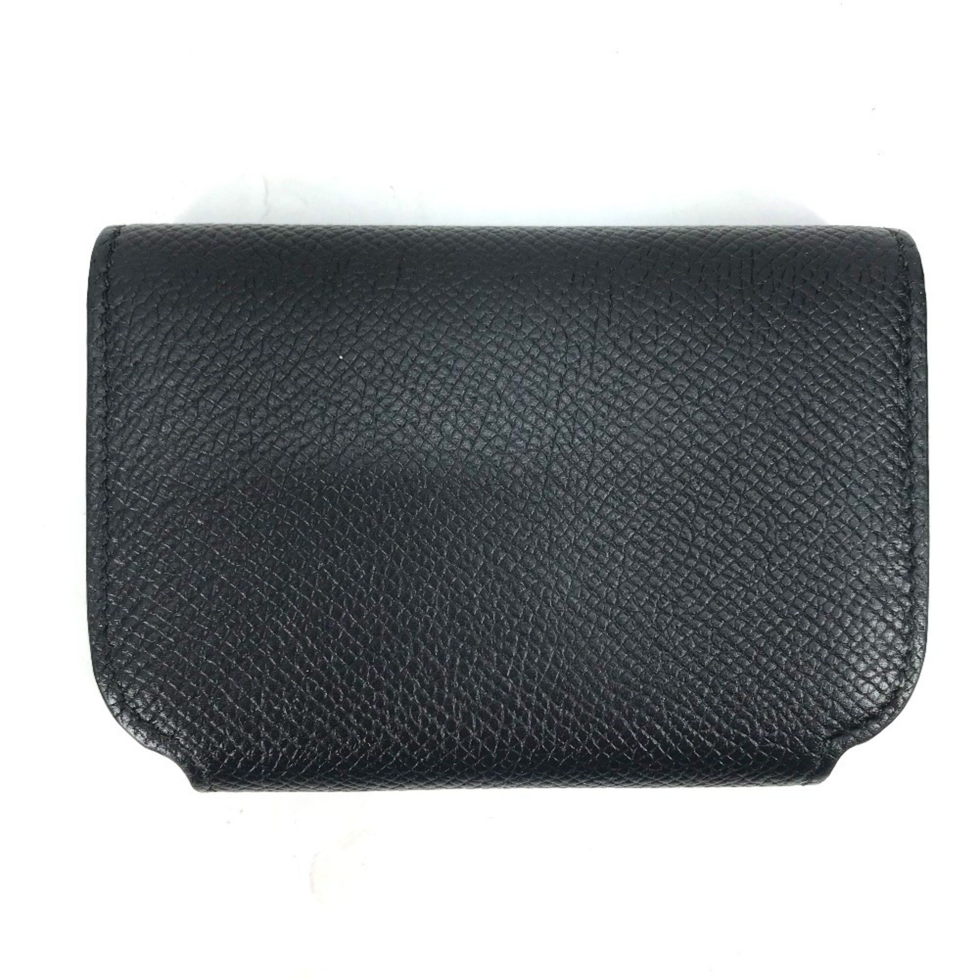 Balenciaga BALENCIAGA 594225 Wallet Logo Business Card Holder Pass Case Leather Women's Black Size ONE SIZE - 2 Thumbnail
