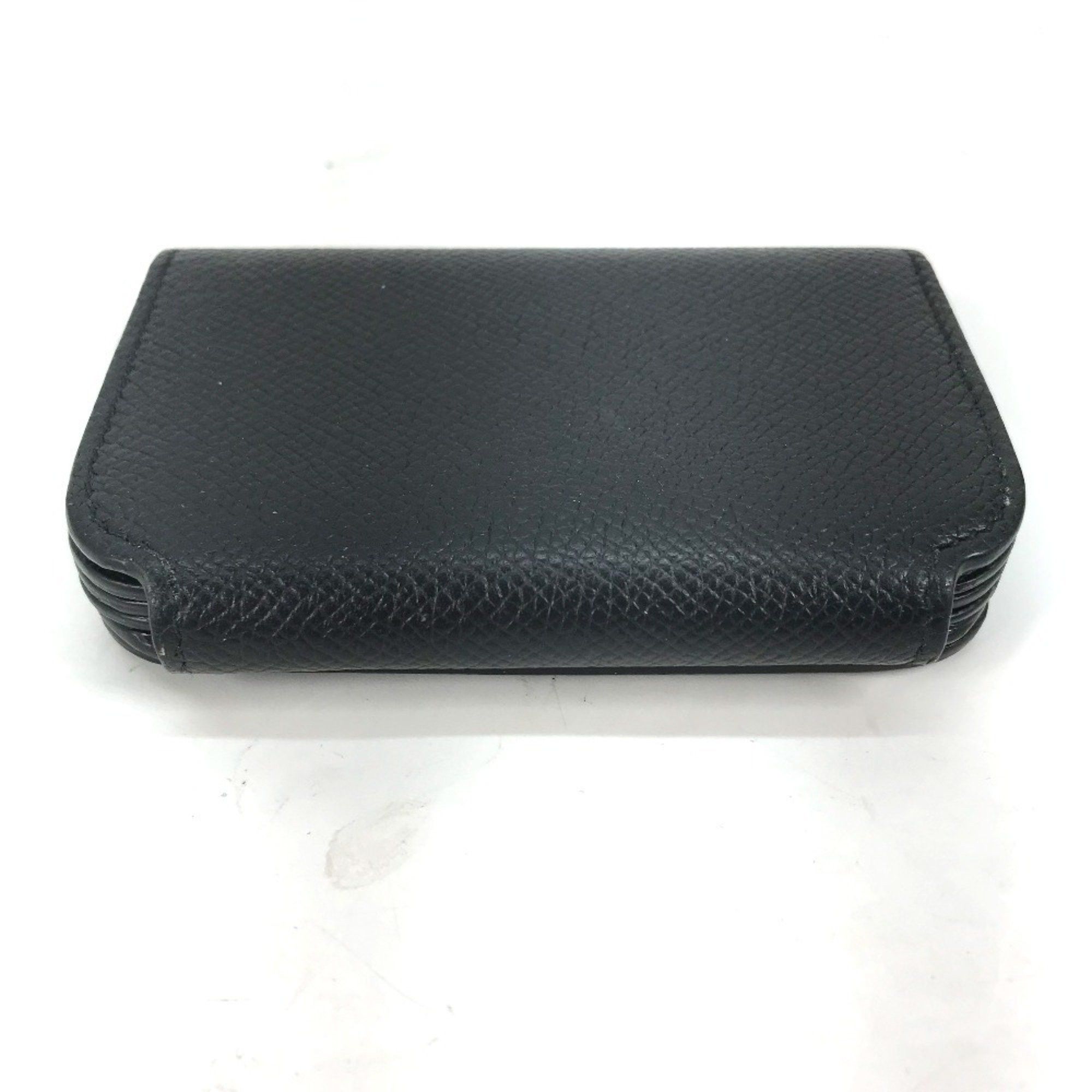 Balenciaga BALENCIAGA 594225 Wallet Logo Business Card Holder Pass Case Leather Women's Black Size ONE SIZE - 3 Thumbnail