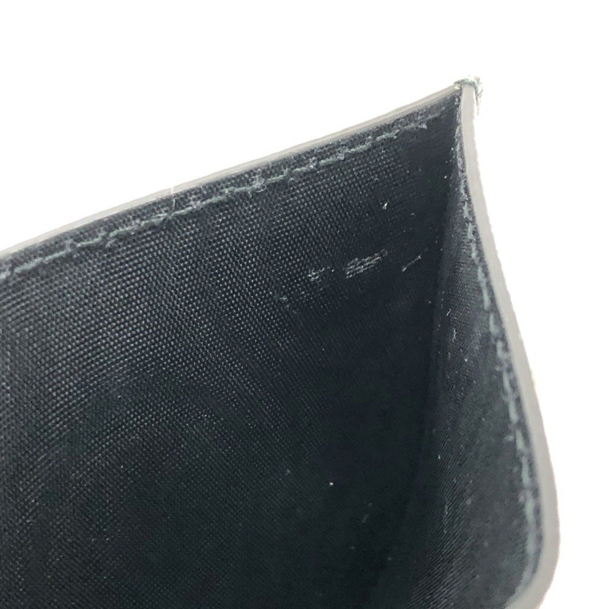 Balenciaga BALENCIAGA 392126 Logo Glitter Pass Case/Card Holder/Business Card Case Leather Women's Gray Like New Size ONE SIZE - 7 Thumbnail