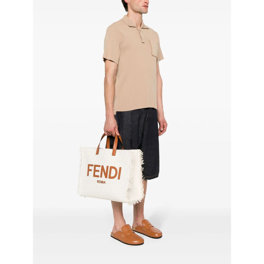 Fendi Fendi NEUTRALS Tote Bags Size ONE SIZE - 5 Thumbnail