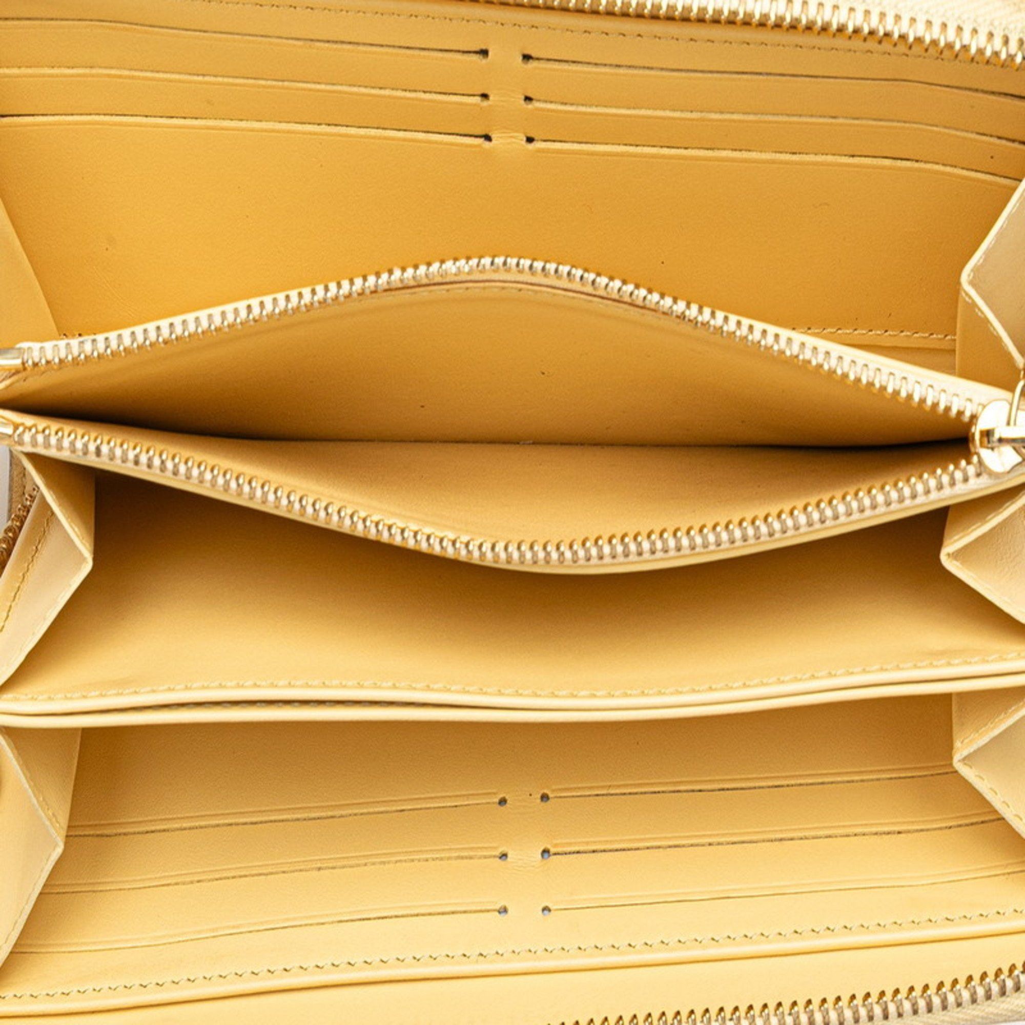 Louis Vuitton Louis Vuitton Nanogram Zippy Wallet, Round Zip Long Wallet M82229, Yellow Leather, Women's, LOUIS VUITTON Size ONE SIZE - 9 Thumbnail