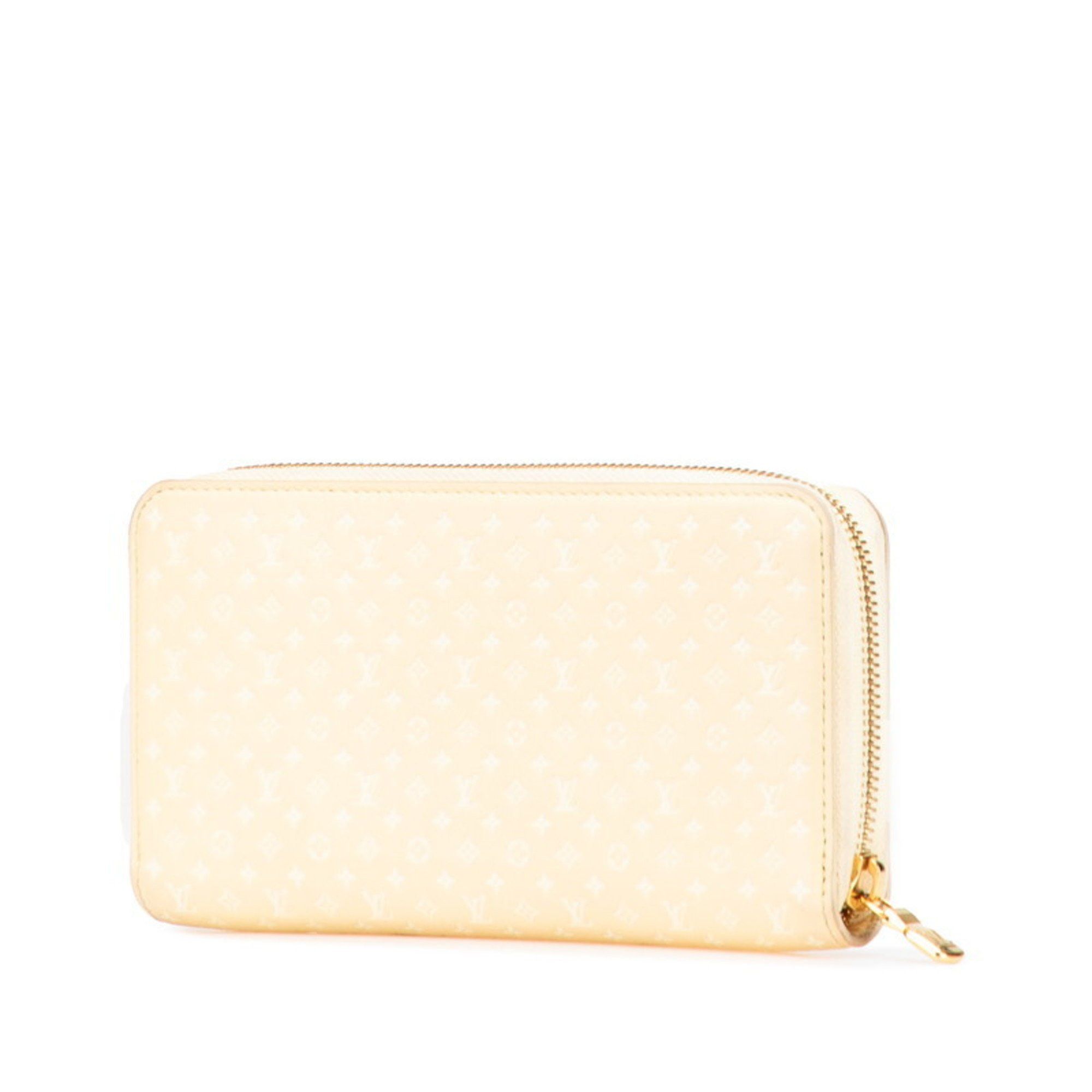 Louis Vuitton Louis Vuitton Nanogram Zippy Wallet, Round Zip Long Wallet M82229, Yellow Leather, Women's, LOUIS VUITTON Size ONE SIZE - 2 Thumbnail