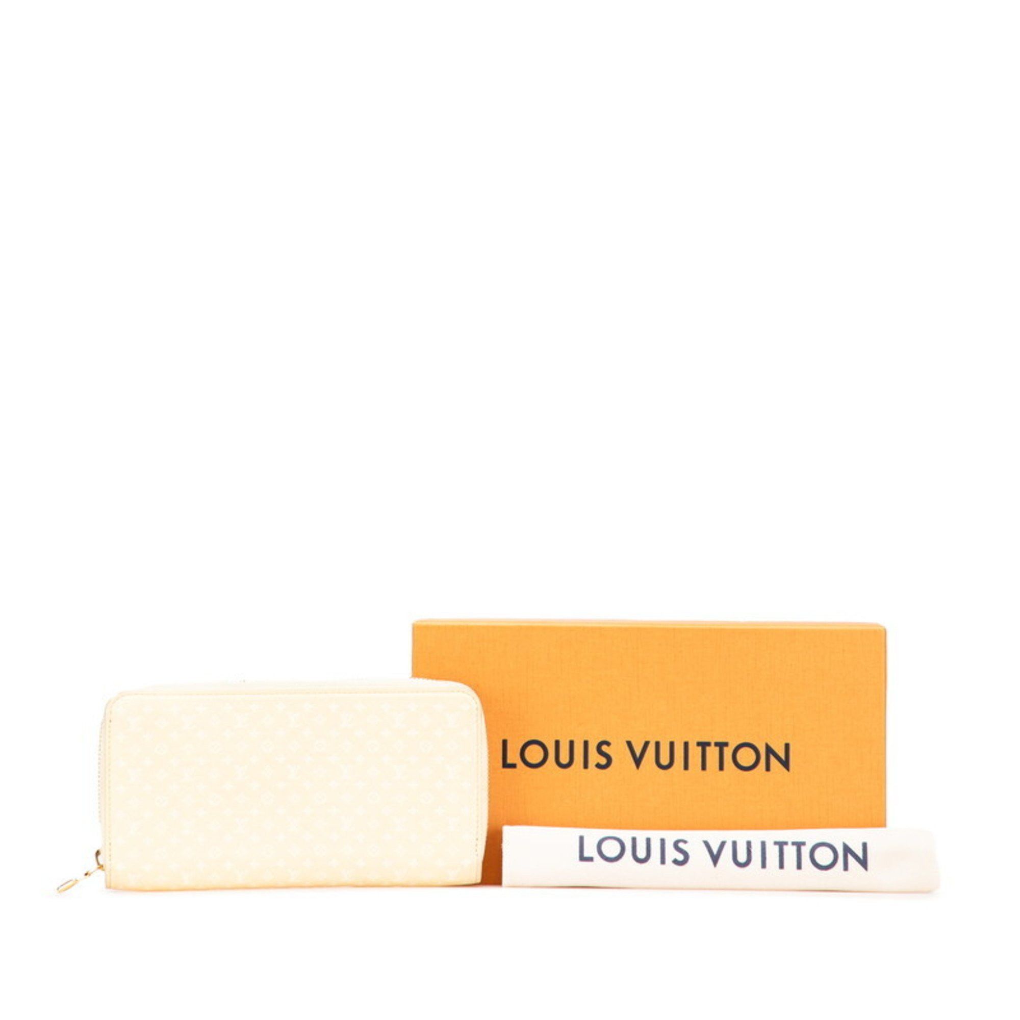 Louis Vuitton Louis Vuitton Nanogram Zippy Wallet, Round Zip Long Wallet M82229, Yellow Leather, Women's, LOUIS VUITTON Size ONE SIZE - 12 Thumbnail