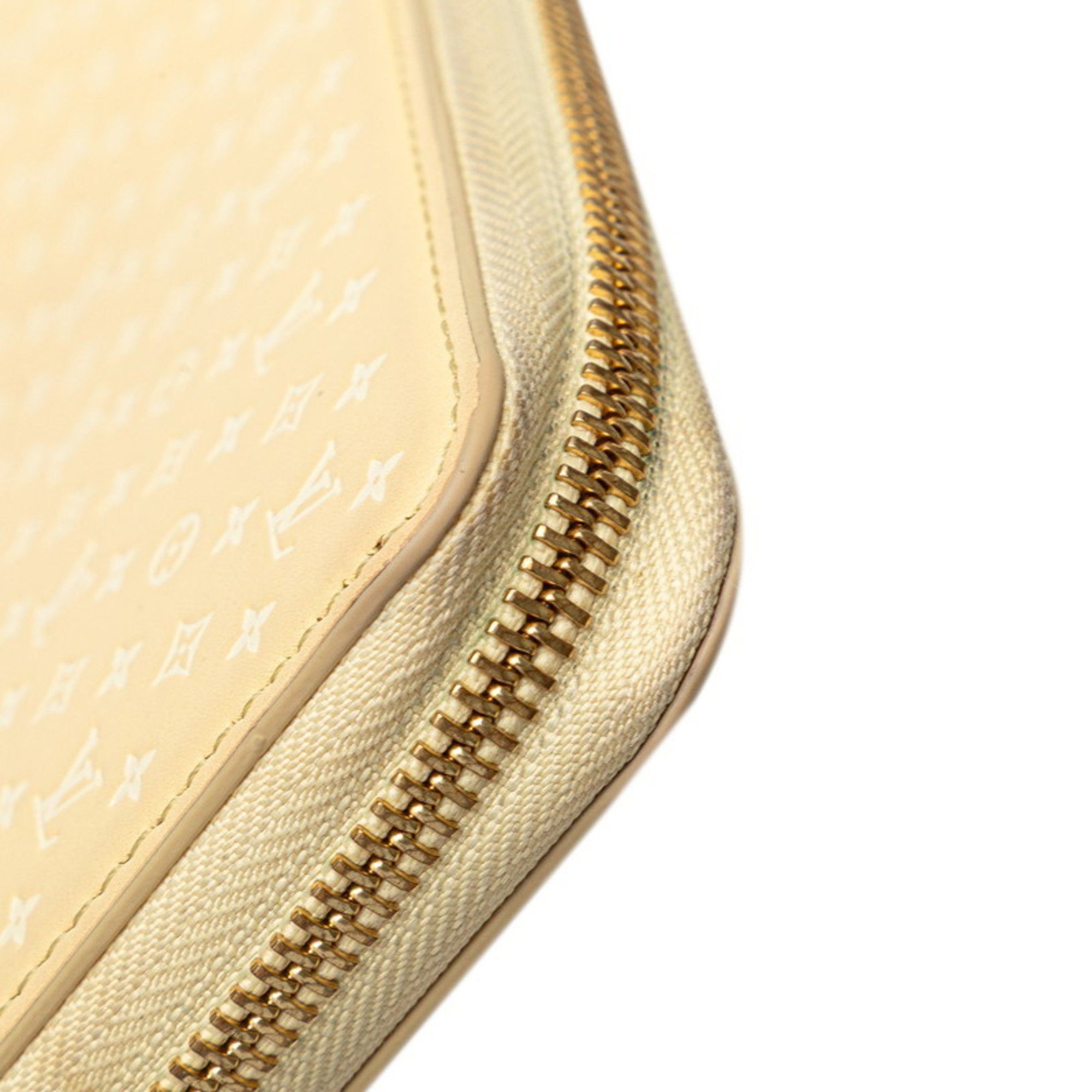 Louis Vuitton Louis Vuitton Nanogram Zippy Wallet, Round Zip Long Wallet M82229, Yellow Leather, Women's, LOUIS VUITTON Size ONE SIZE - 7 Thumbnail