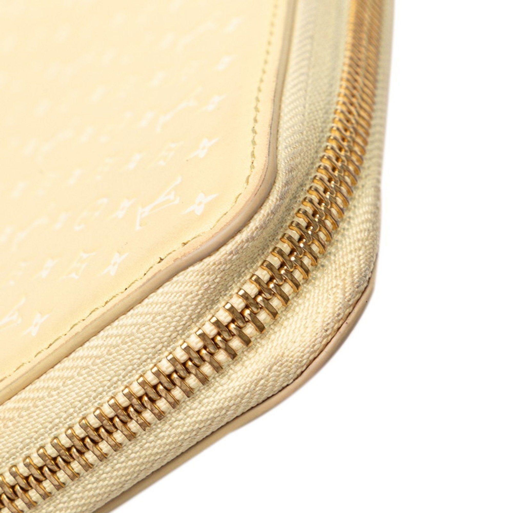 Louis Vuitton Louis Vuitton Nanogram Zippy Wallet, Round Zip Long Wallet M82229, Yellow Leather, Women's, LOUIS VUITTON Size ONE SIZE - 6 Thumbnail