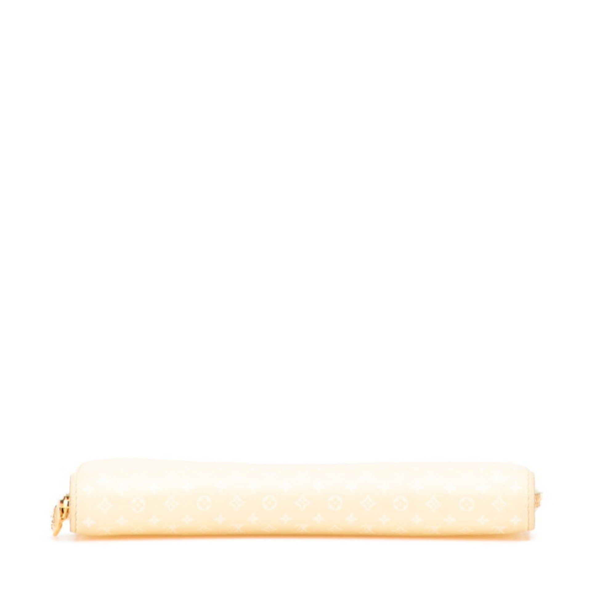 Louis Vuitton Louis Vuitton Nanogram Zippy Wallet, Round Zip Long Wallet M82229, Yellow Leather, Women's, LOUIS VUITTON Size ONE SIZE - 3 Thumbnail