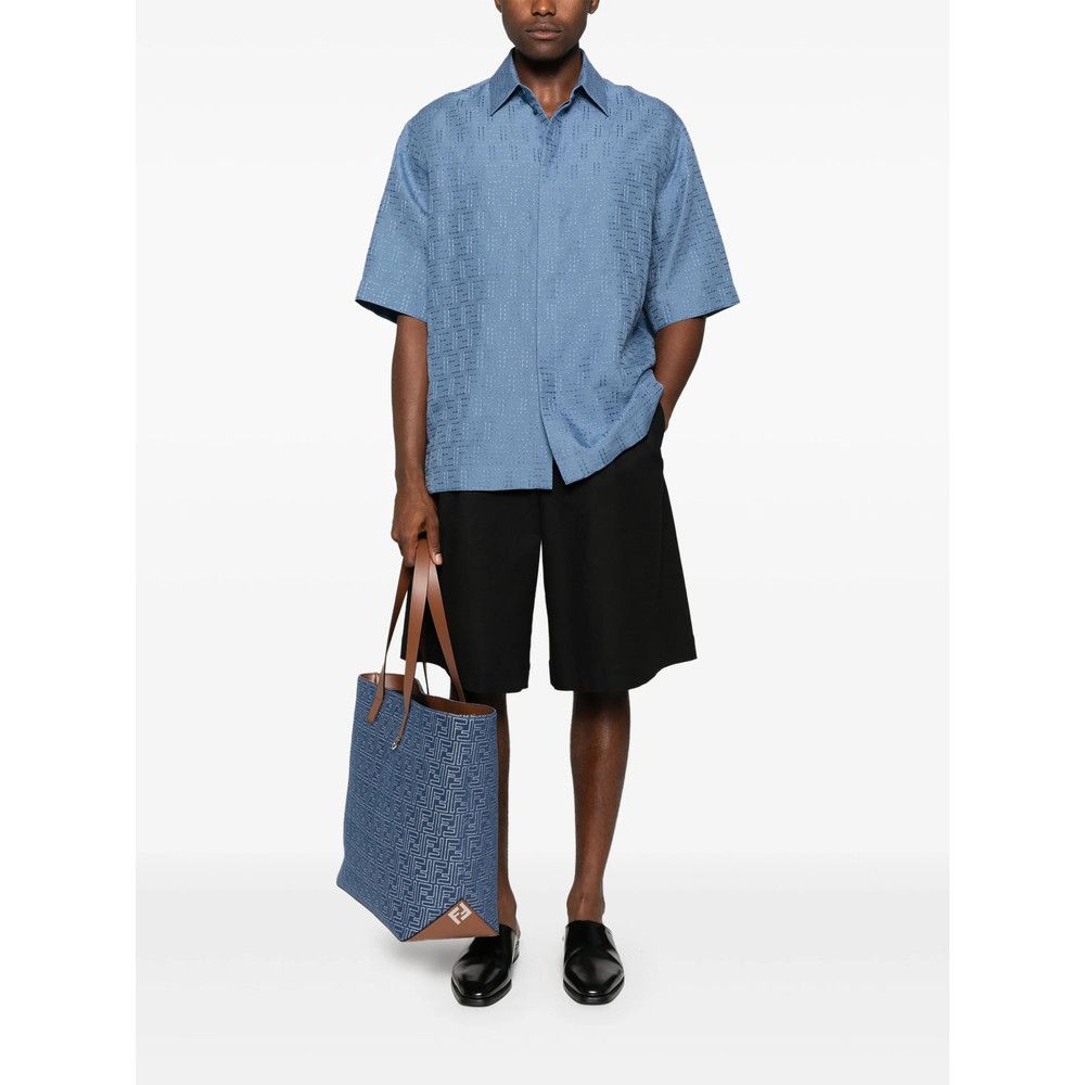 Fendi Fendi BLUE Shirts Size US S / EU 44-46 / 1 - 5 Thumbnail