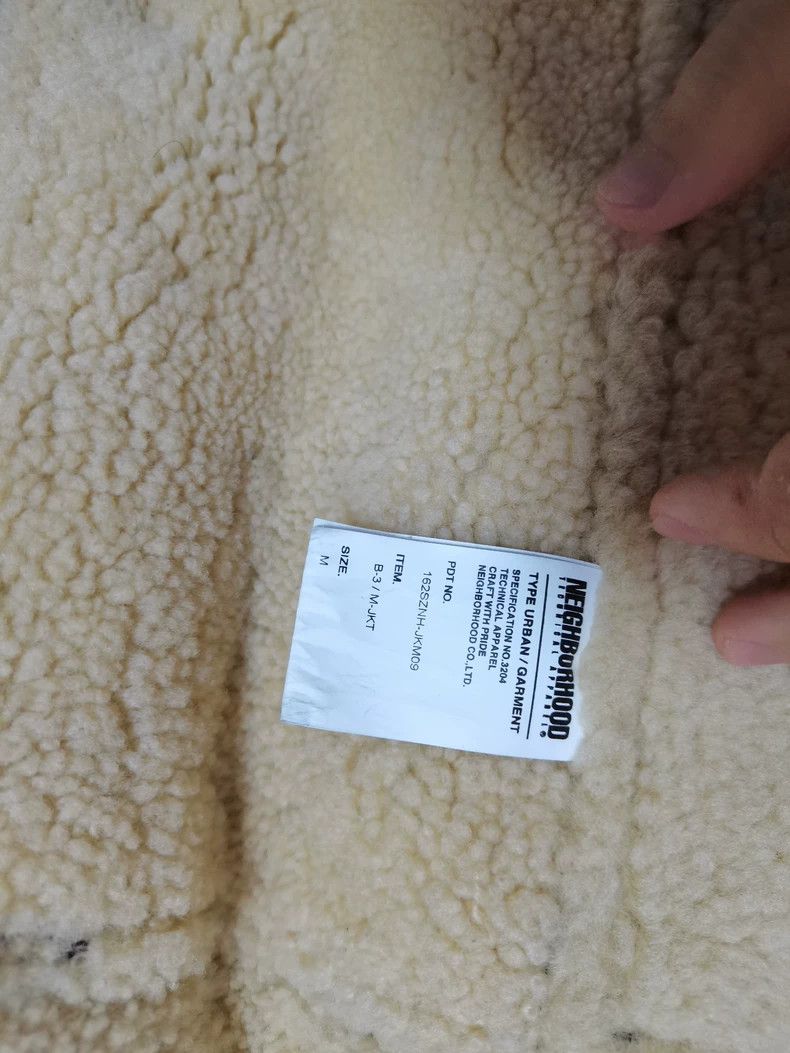 Neighborhood Neighborhood B3 Shearling Leather Jacket - dmc Size US M / EU 48-50 / 2 - 6 Thumbnail