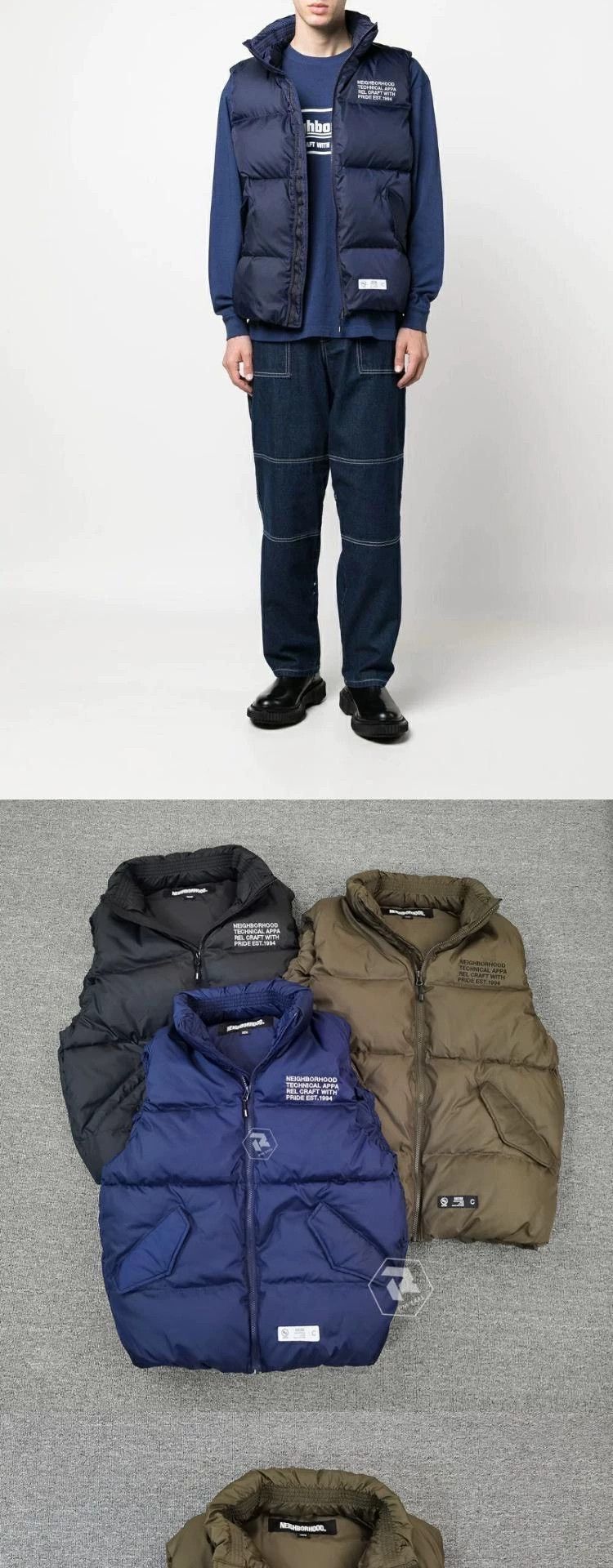 Neighborhood NEIGHBORHOOD Navy Down Vest - dmc Size US XL / EU 56 / 4 - 4 Thumbnail