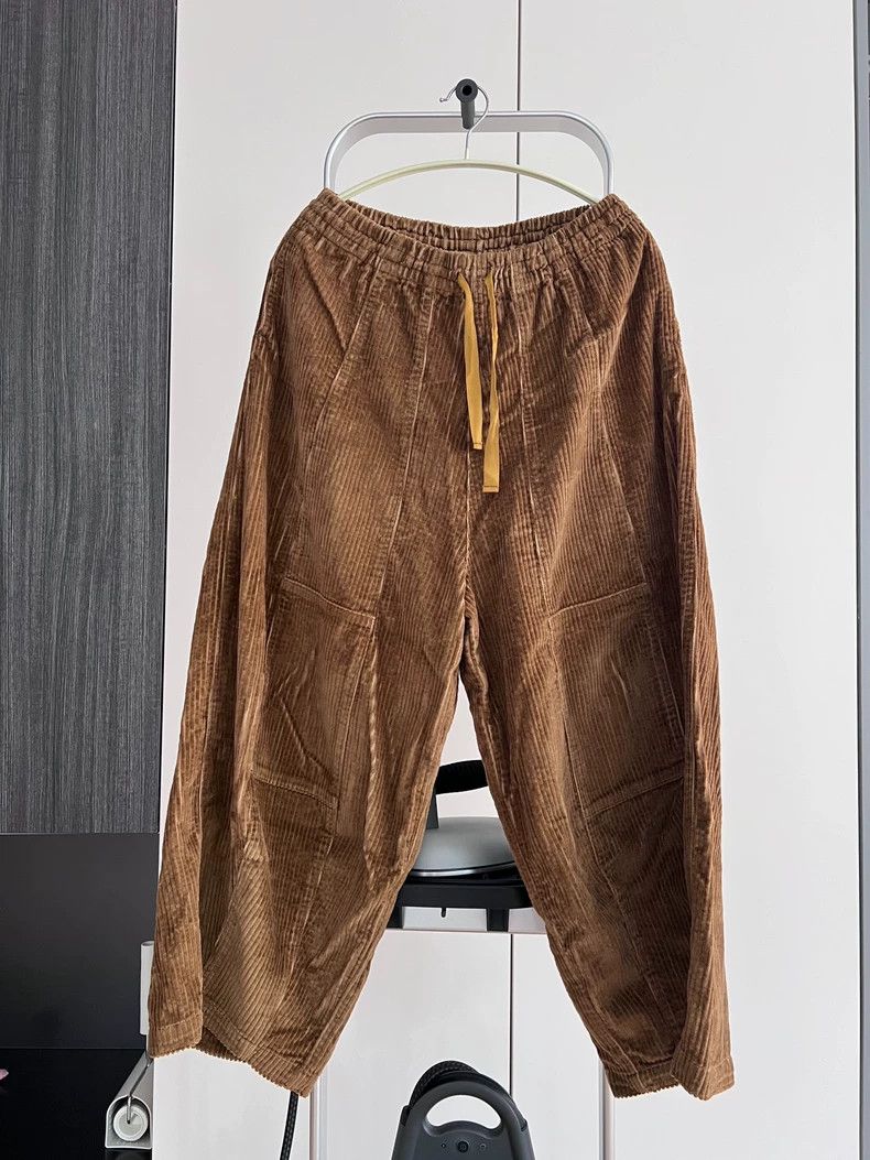 Needles Needles H.D. Corduroy Wide-Leg Pants - dmc Size US 34 / EU 50 - 4 Thumbnail