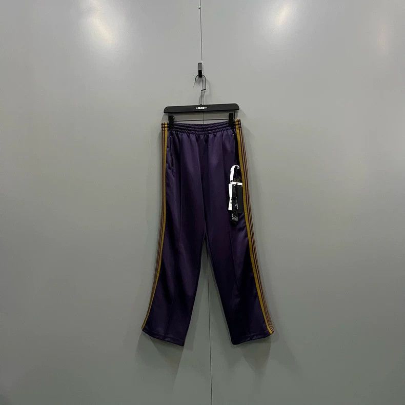 Needles Needles Purple Striped Straight Pants - dmc Size US 26 / EU 42 - 2 Thumbnail