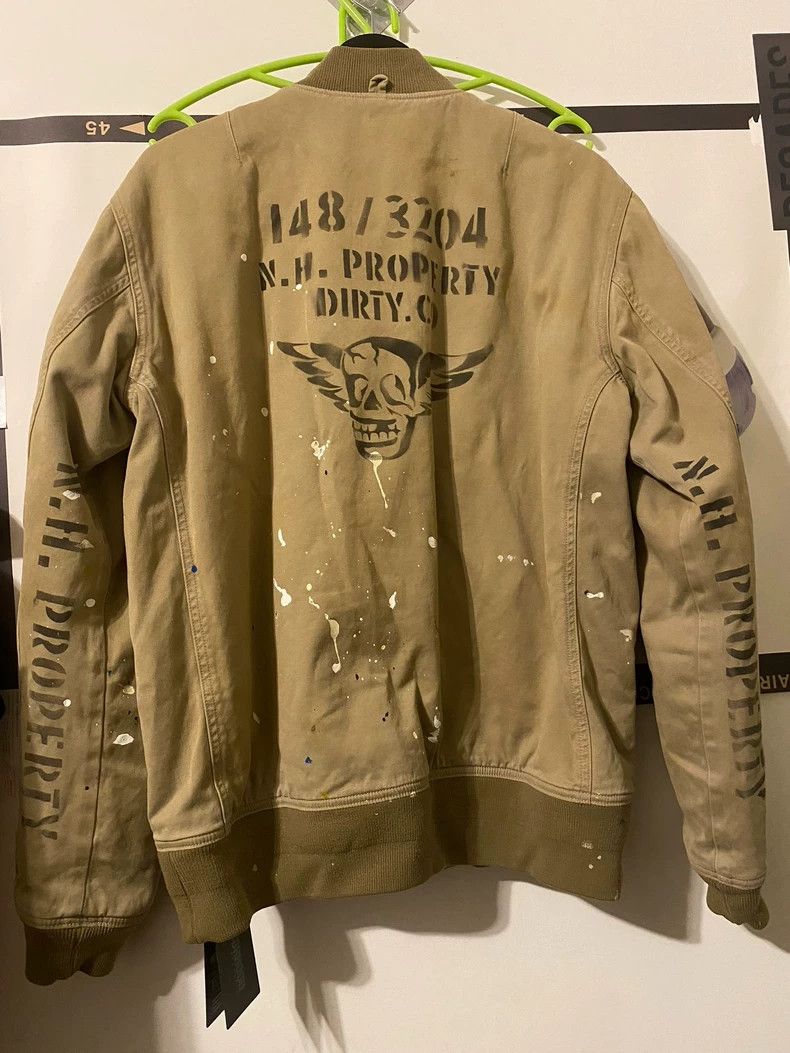 Neighborhood Neighborhood 08AW MA1 Bomber Jacket M - dmc Size US M / EU 48-50 / 2 - 2 Thumbnail