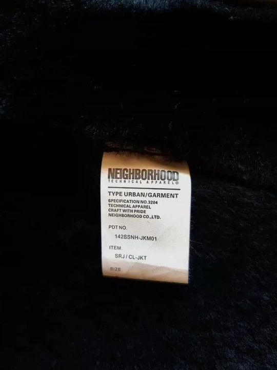 Neighborhood Neighborhood Pure Black Leather Shearling Coat - dmc Size US S / EU 44-46 / 1 - 7 Thumbnail