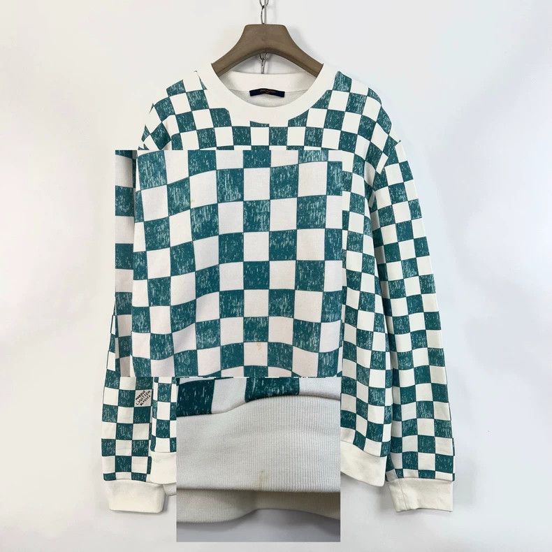 Louis Vuitton Louis Vuitton Checkerboard Fleece Sweatshirt - dmc Size US XXL / EU 58 / 5 - 7 Thumbnail