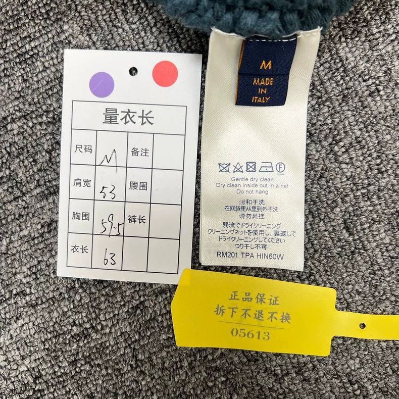 Louis Vuitton Louis Vuitton Blue Knit Button Sweater Coat - dmc Size US M / EU 48-50 / 2 - 9 Thumbnail