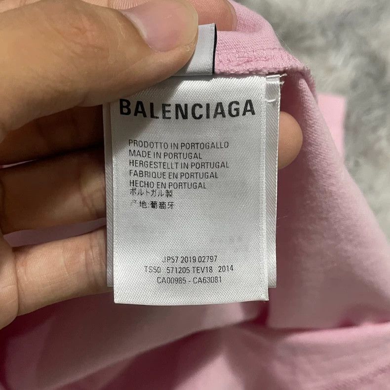 Balenciaga Balenciaga Small Logo Pink T-Shirt XS - dmc Size US XS / EU 42 / 0 - 6 Thumbnail