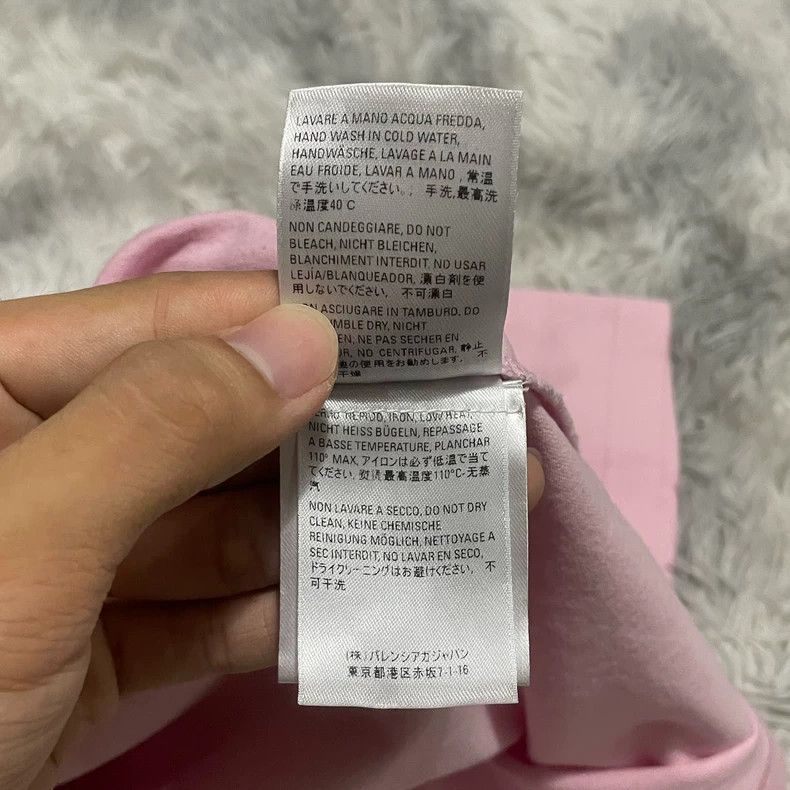 Balenciaga Balenciaga Small Logo Pink T-Shirt XS - dmc Size US XS / EU 42 / 0 - 7 Thumbnail