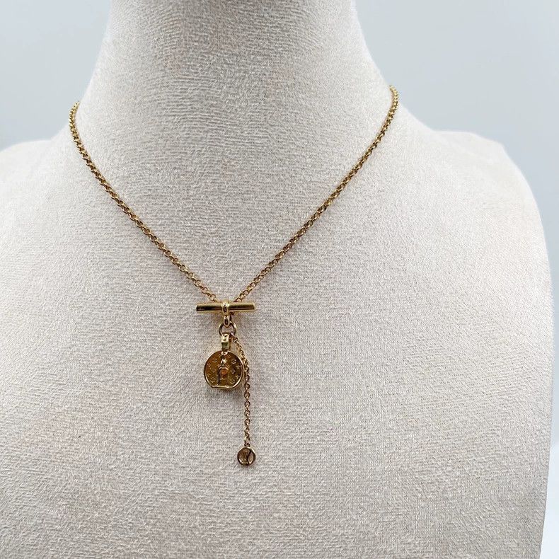 Louis Vuitton Louis Vuitton Gold Small Disk Necklace - dmc Size ONE SIZE - 3 Thumbnail