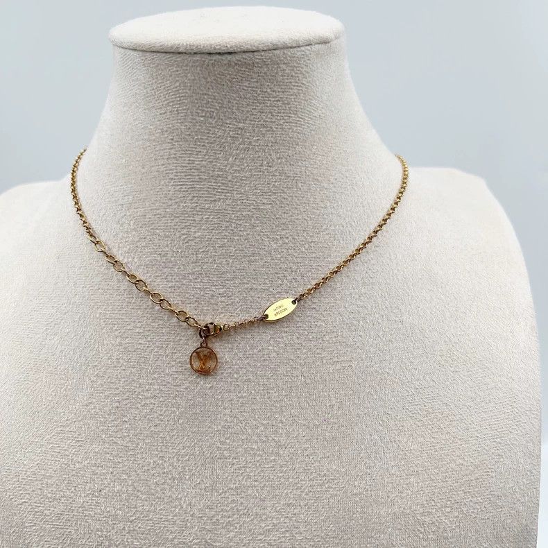 Louis Vuitton Louis Vuitton Gold Small Disk Necklace - dmc Size ONE SIZE - 5 Thumbnail