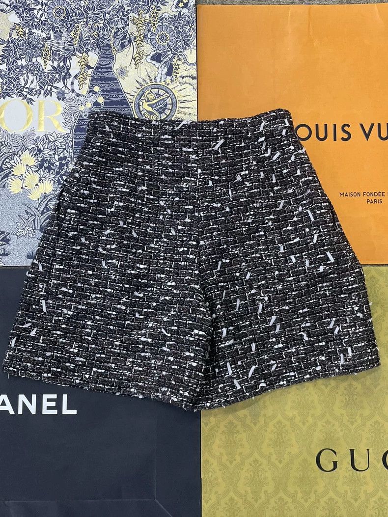 Chanel Chanel 24A Tweed Wide-Leg Shorts - dmc Size US 36 / EU 52 - 3 Thumbnail