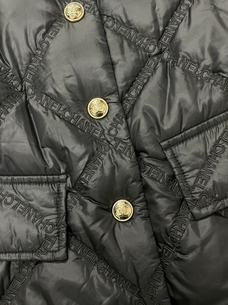 Chanel Chanel Black Quilted Logo Cotton Coat - dmc Size US XS / EU 42 / 0 - 2 Thumbnail