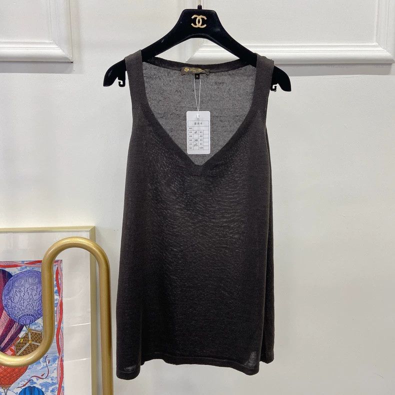 Loro Piana Loro Piana Knit Openwork Top M - dmc Size US M / EU 48-50 / 2 - 3 Thumbnail