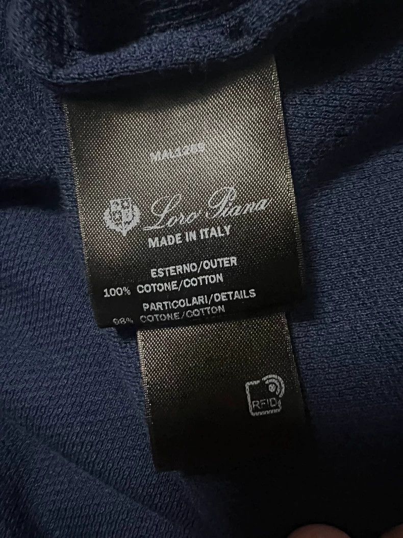 Loro Piana Loro Piana Navy Long Sleeve Polo - dmc Size US S / EU 44-46 / 1 - 3 Thumbnail