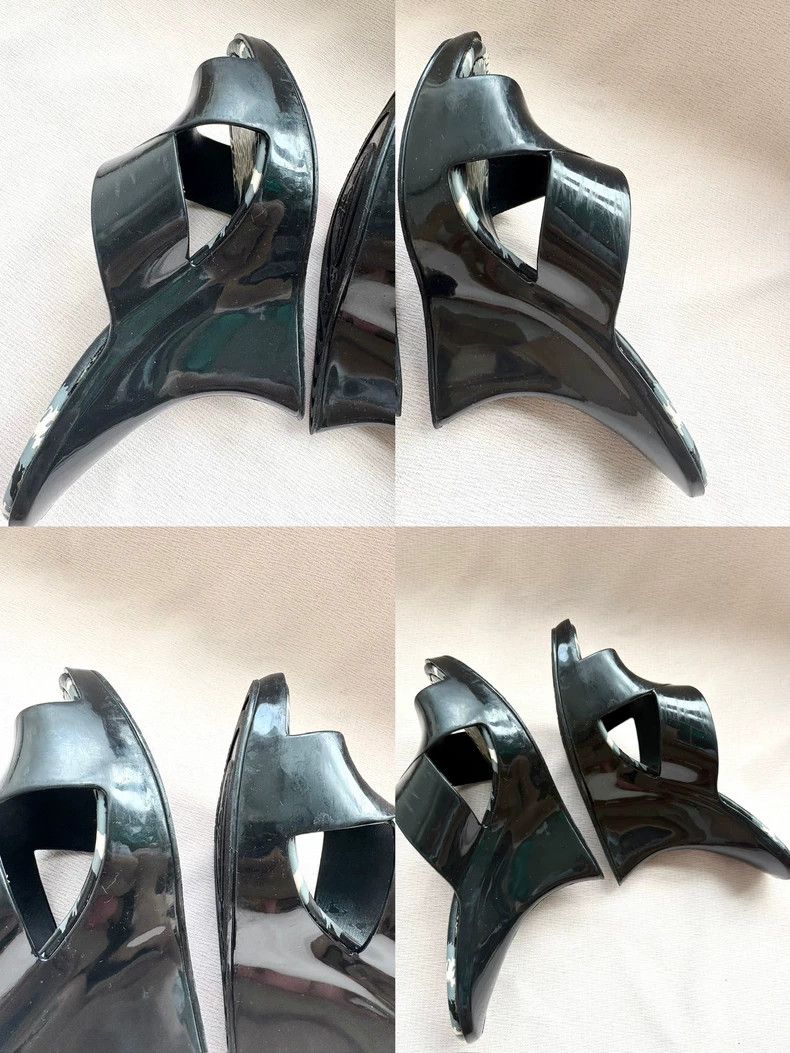 Vivienne Westwood Vivienne Westwood Black Wedge Sandals - dmc Size US 7 / EU 40 - 3 Thumbnail