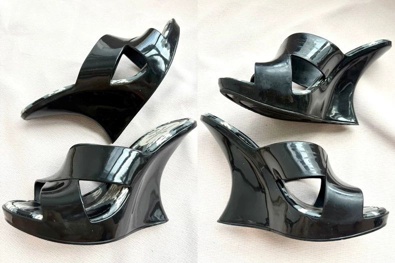 Vivienne Westwood Vivienne Westwood Black Wedge Sandals - dmc Size US 7 / EU 40 - 9 Thumbnail