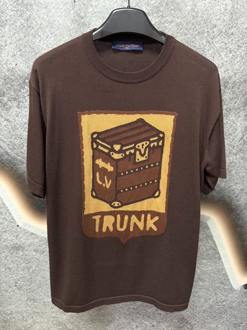 Louis Vuitton Louis Vuitton Brown Knit Short Sleeve - dmc Size US L / EU 52-54 / 3 - 2 Thumbnail
