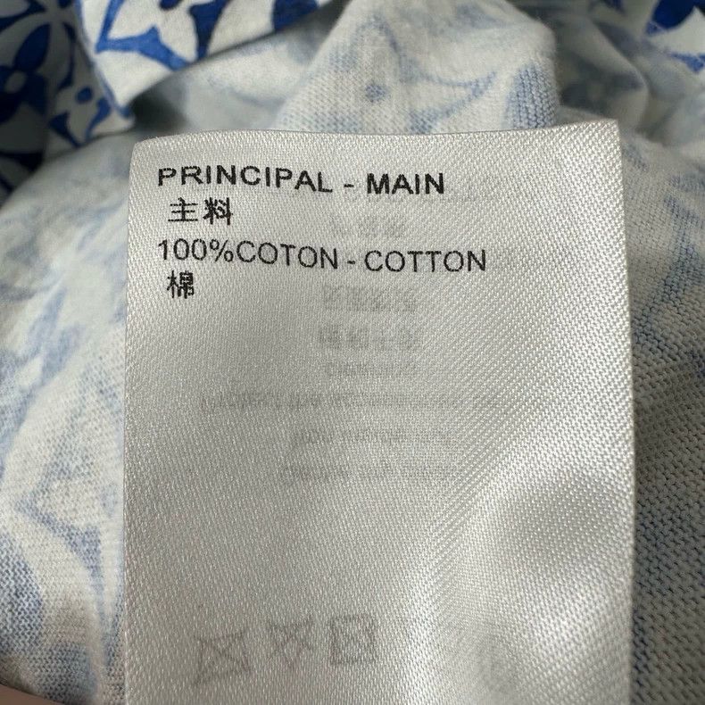 Louis Vuitton Louis Vuitton White Blue Short Sleeve XS - dmc Size US XS / EU 42 / 0 - 4 Thumbnail