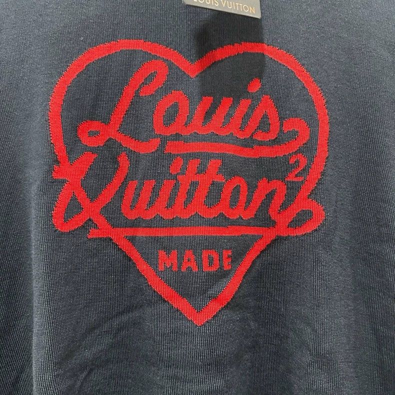 Louis Vuitton Louis Vuitton x Nigo Heart Logo Sweater - dmc Size US L / EU 52-54 / 3 - 3 Thumbnail