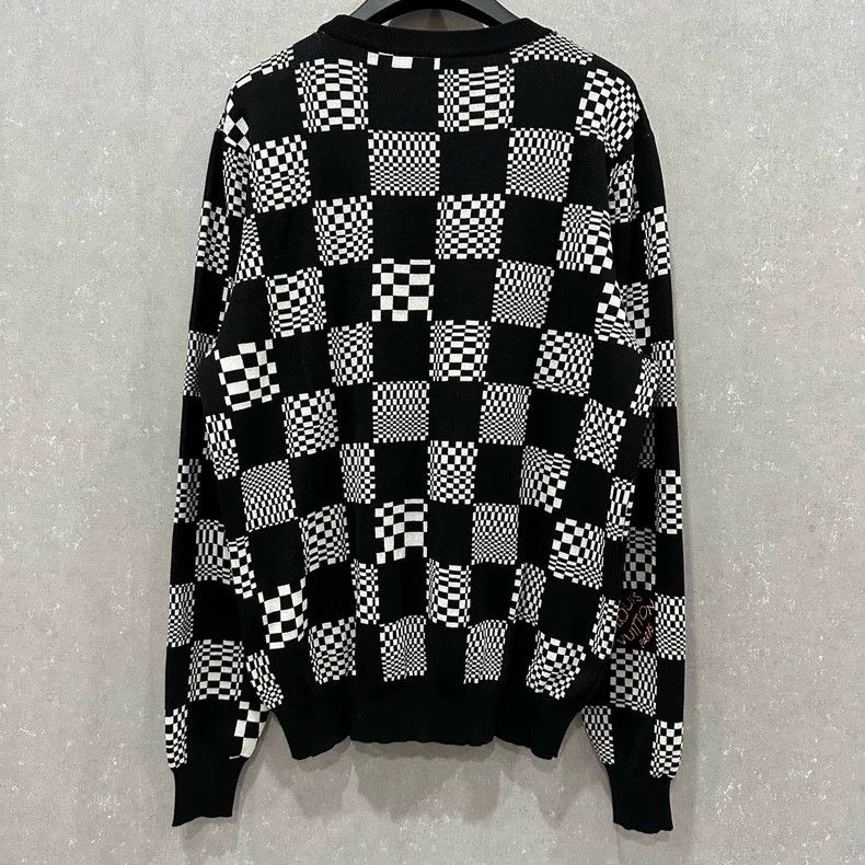 Louis Vuitton Louis Vuitton Checkerboard Logo Sweater - dmc Size US L / EU 52-54 / 3 - 2 Thumbnail