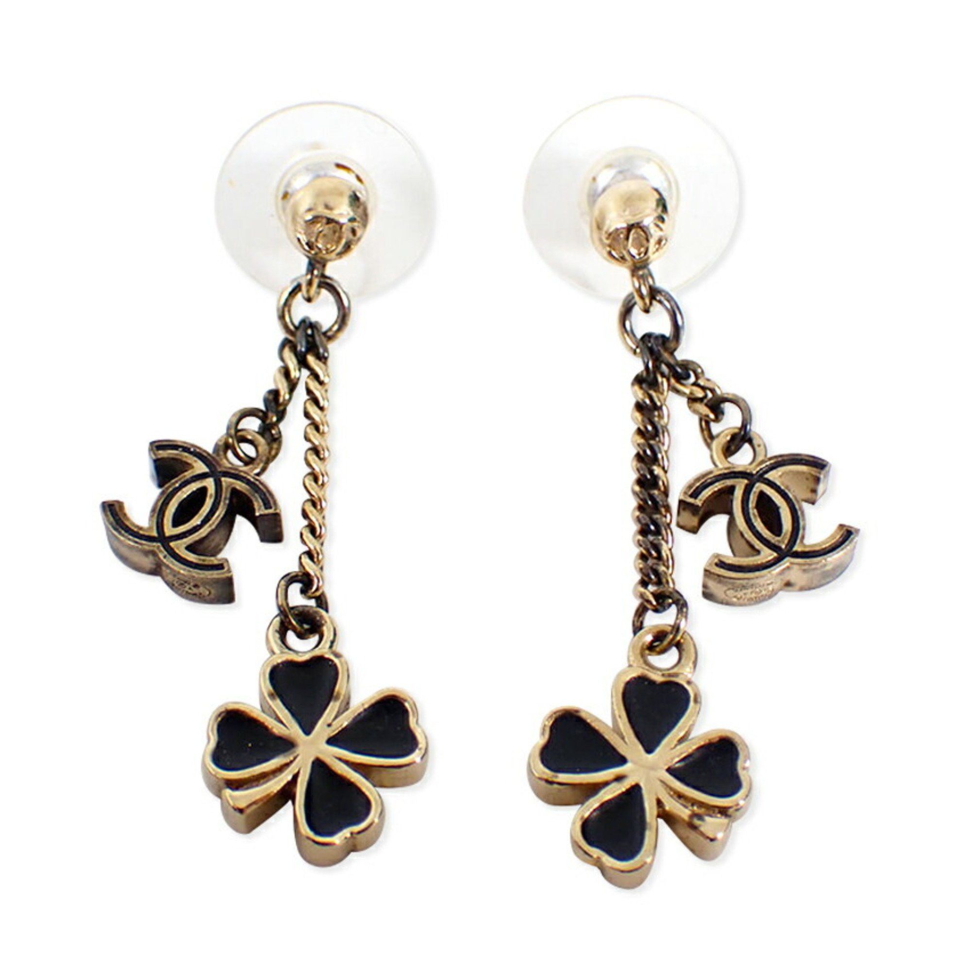 Chanel CHANEL Coco Mark Clover Earrings with Box Size ONE SIZE - 2 Thumbnail