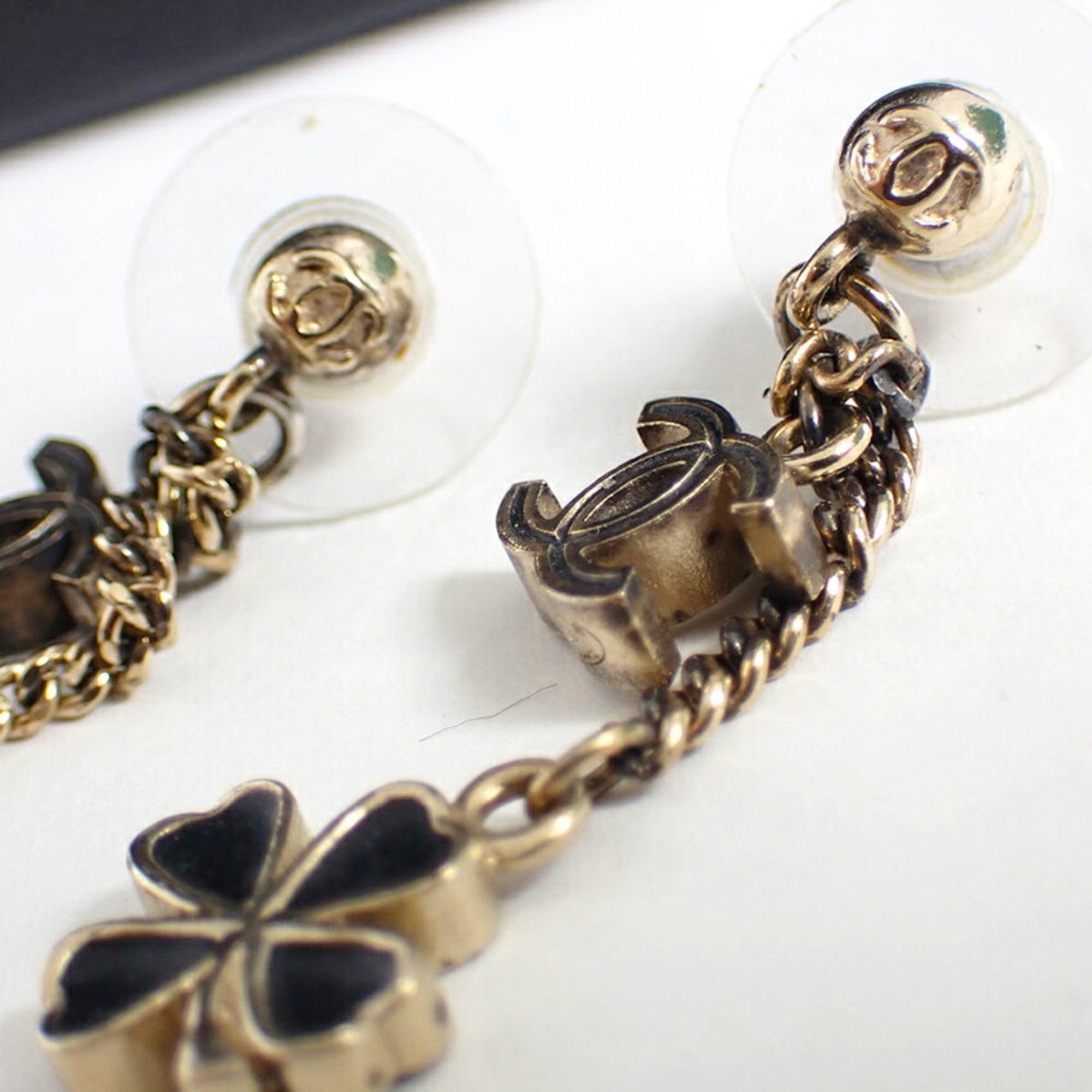 Chanel CHANEL Coco Mark Clover Earrings with Box Size ONE SIZE - 9 Thumbnail