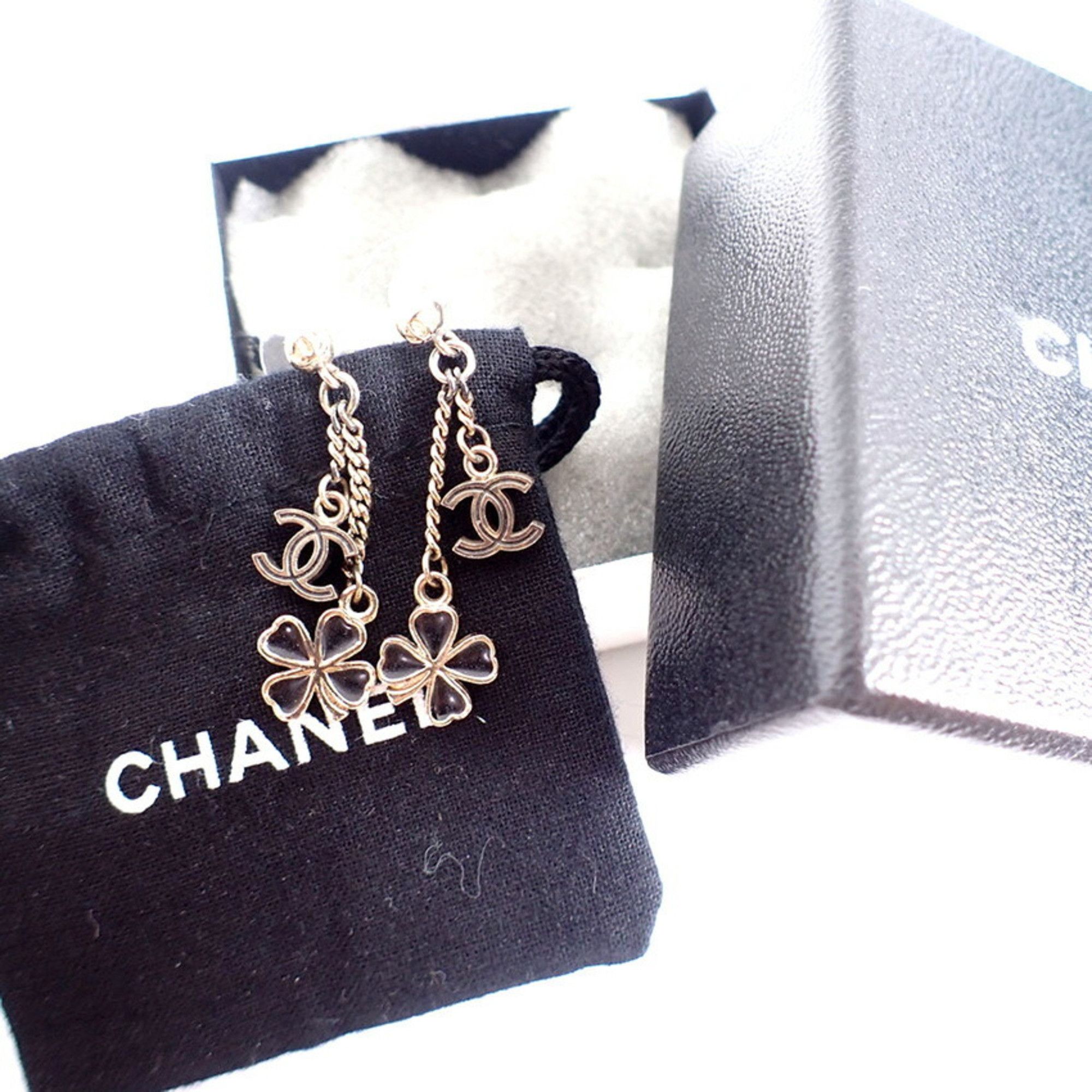 Chanel CHANEL Coco Mark Clover Earrings with Box Size ONE SIZE - 3 Thumbnail