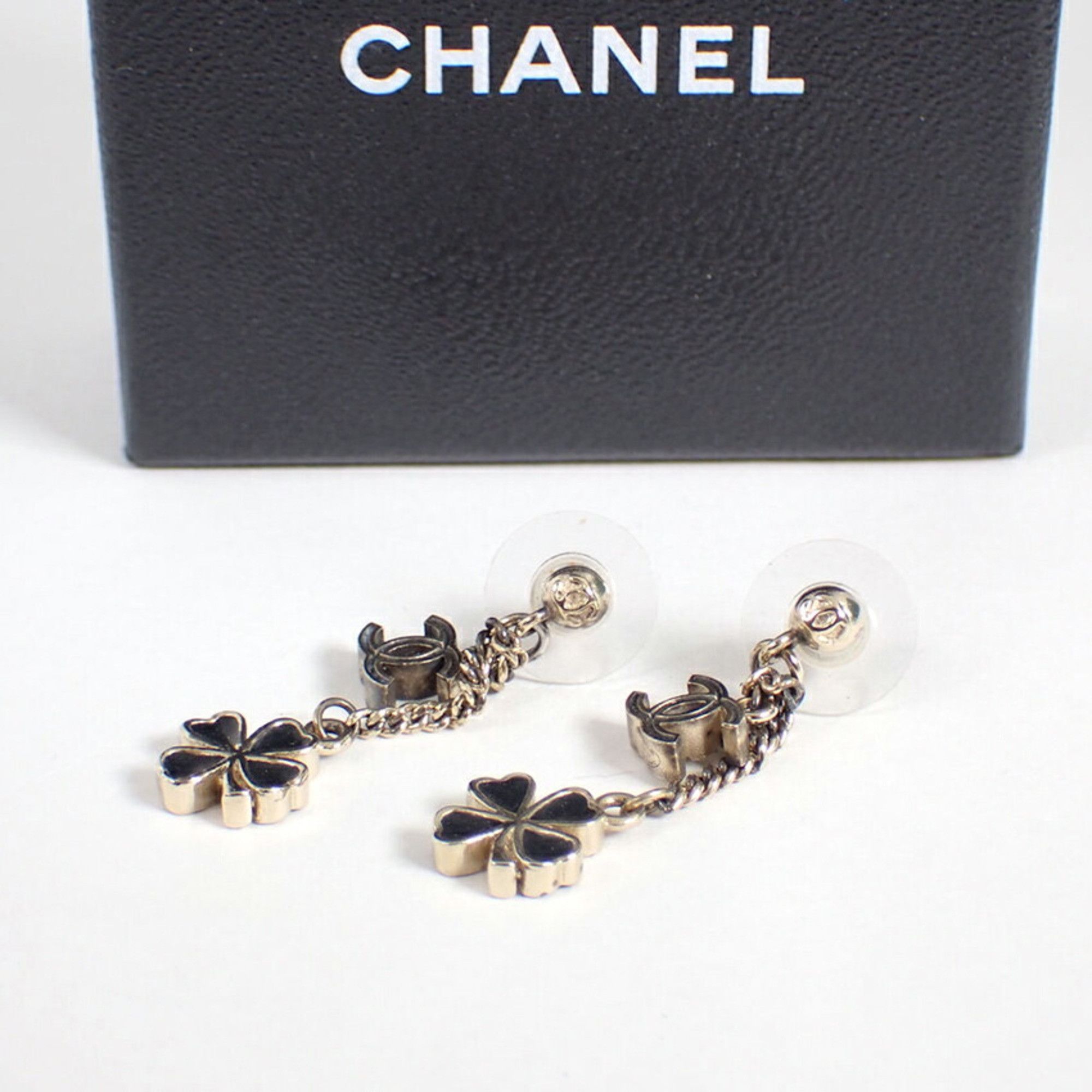 Chanel CHANEL Coco Mark Clover Earrings with Box Size ONE SIZE - 8 Thumbnail