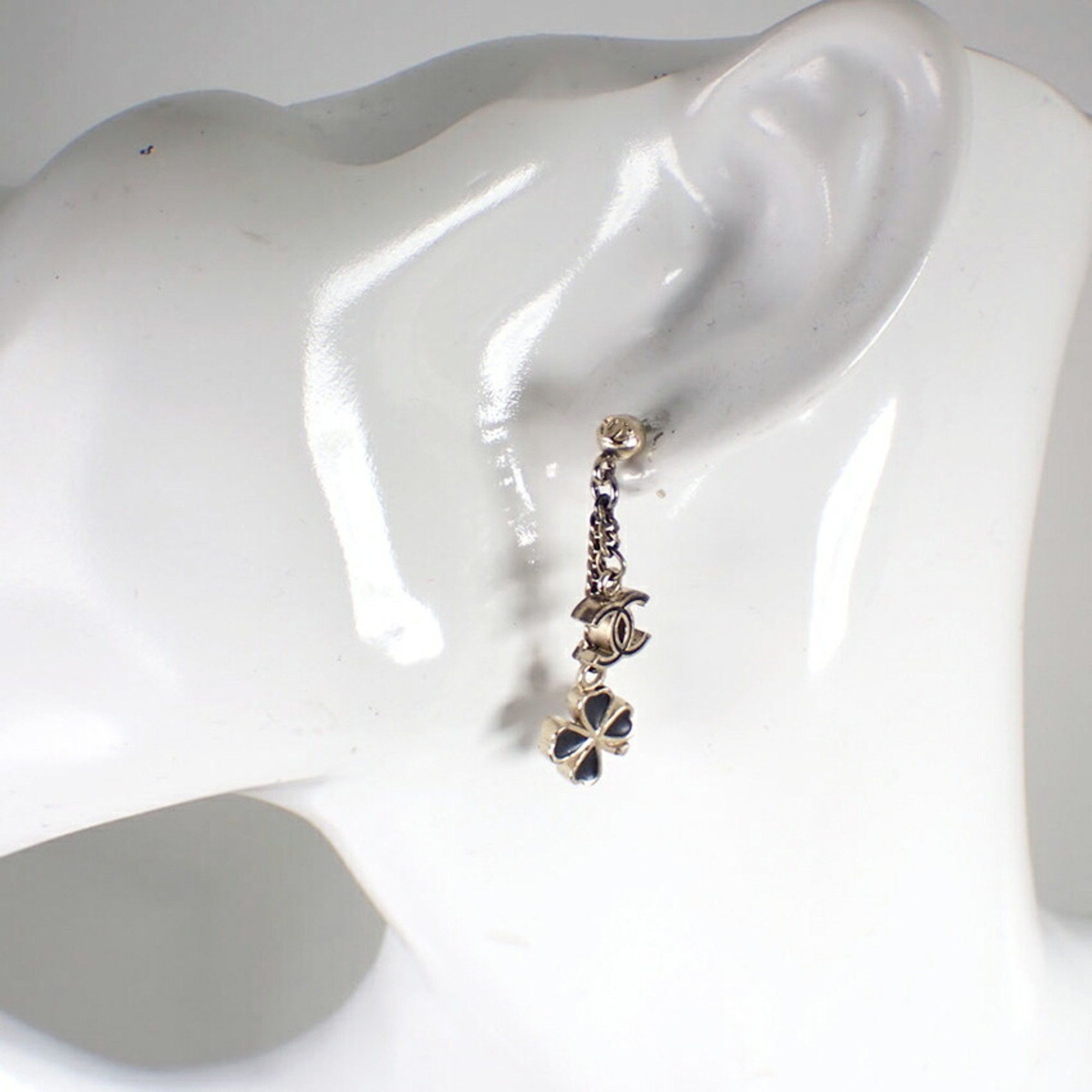 Chanel CHANEL Coco Mark Clover Earrings with Box Size ONE SIZE - 5 Thumbnail
