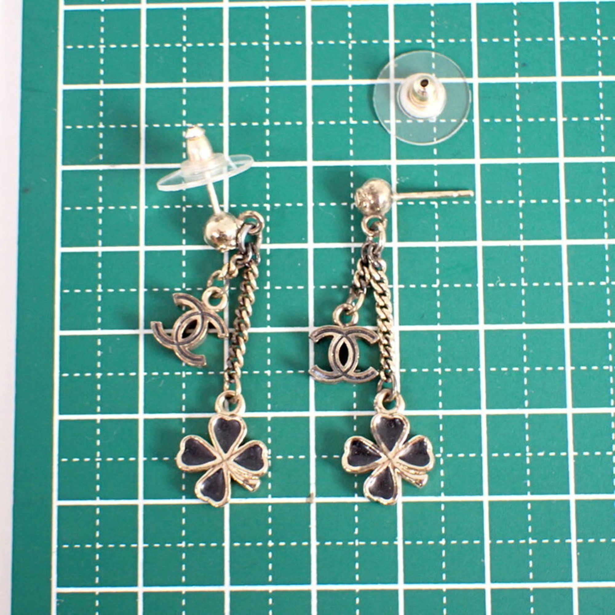 Chanel CHANEL Coco Mark Clover Earrings with Box Size ONE SIZE - 11 Thumbnail